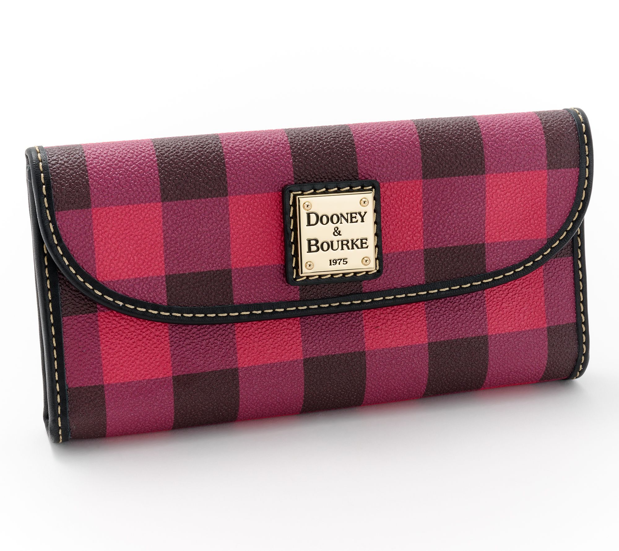 "As Is" Dooney & Bourke Coated Cotton Continental Clutch