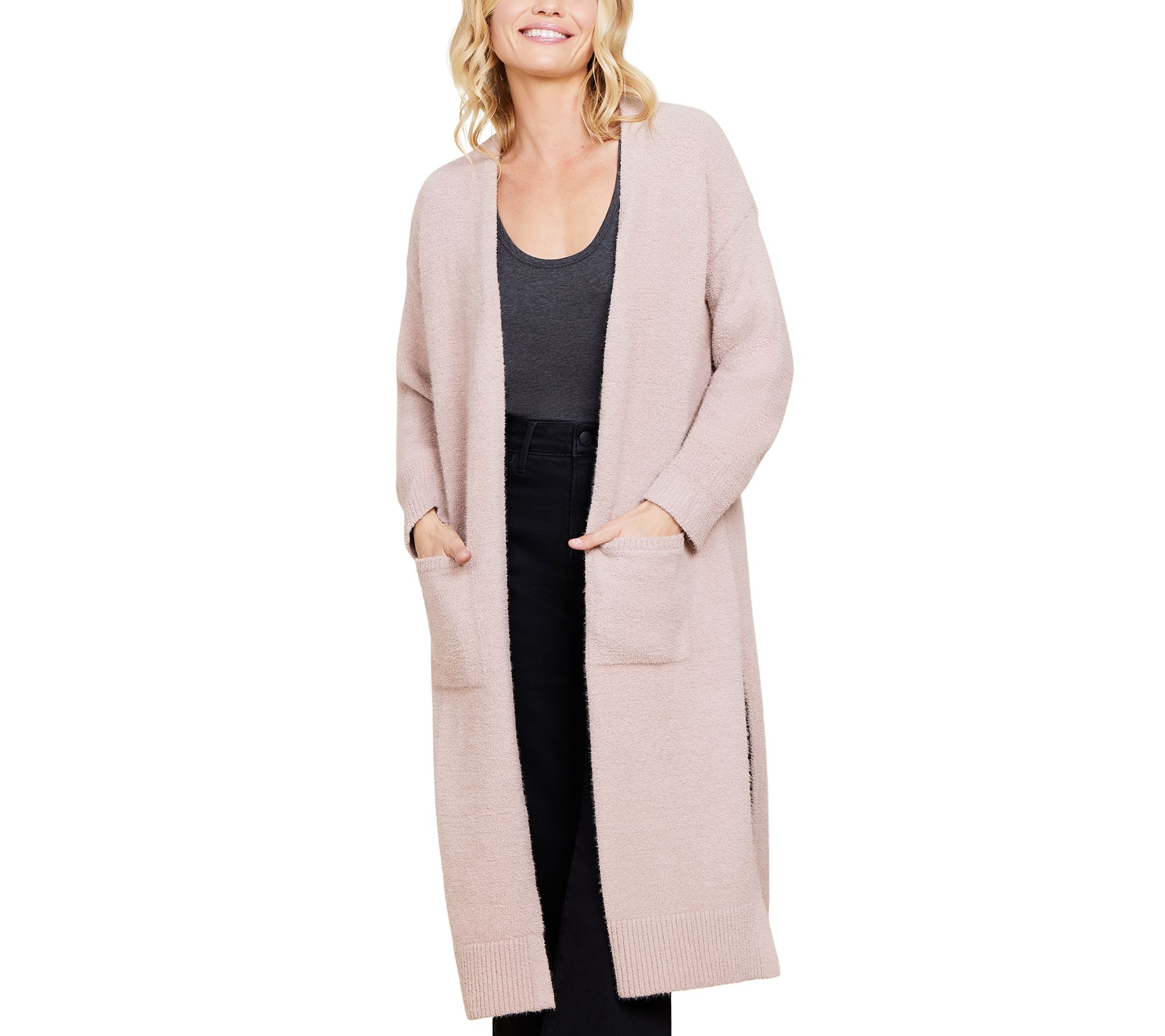 Barefoot Dreams CozyChic Luxe High Slit Cardigan