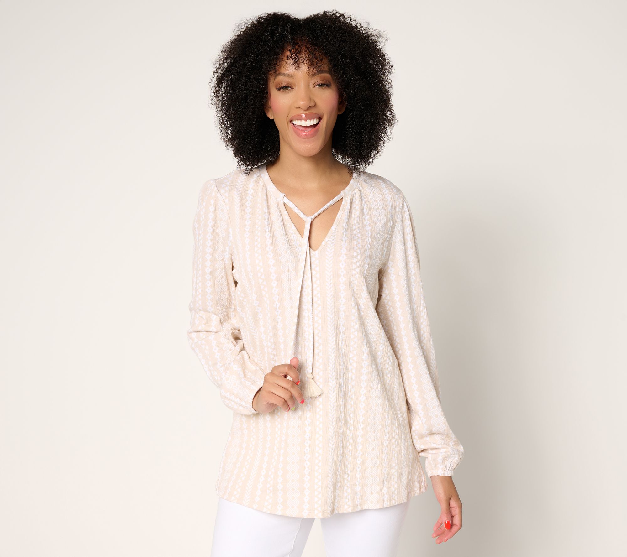 Belle by Kim Gravel Packabelle Gotta Getaway Tassel Top