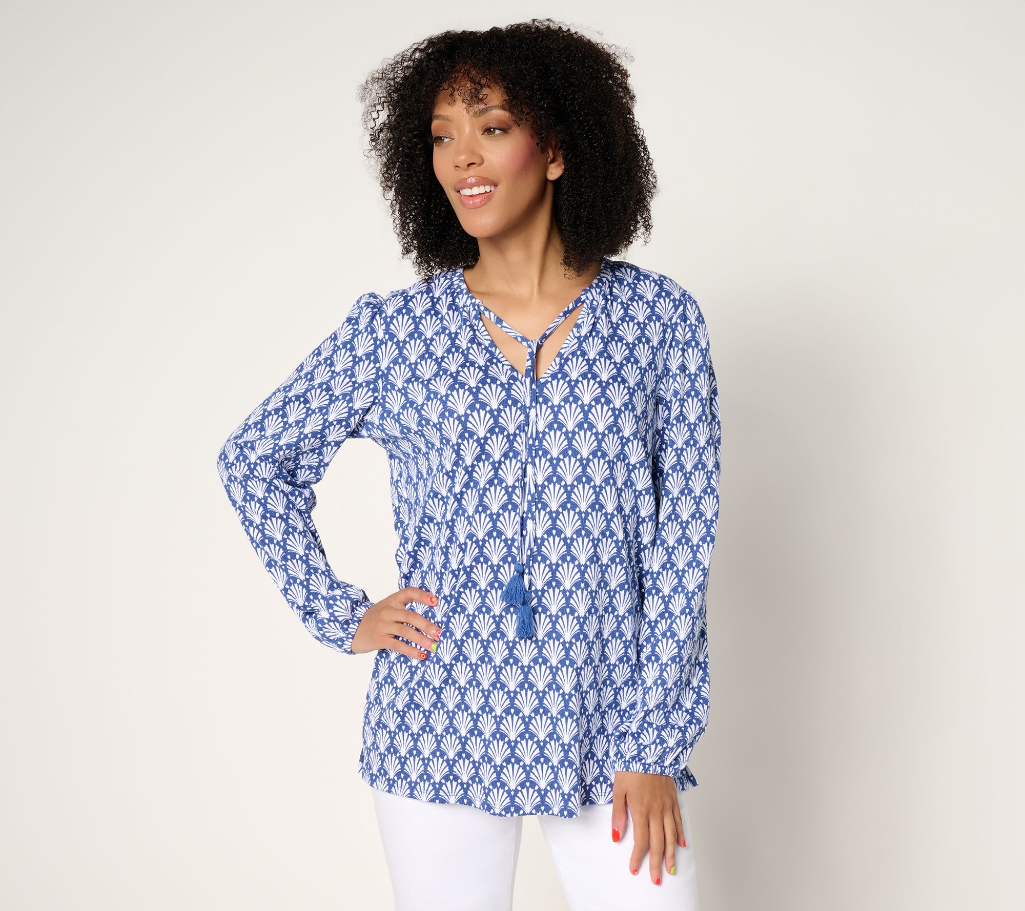Belle by Kim Gravel Packabelle Gotta Getaway Tassel Top