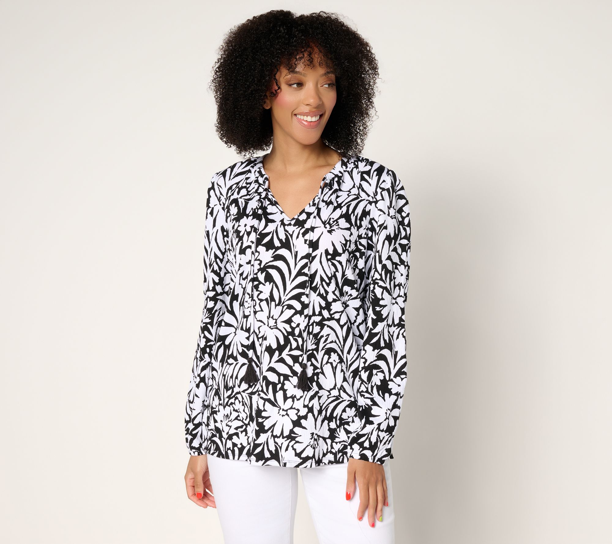 Belle by Kim Gravel Packabelle Gotta Getaway Tassel Top