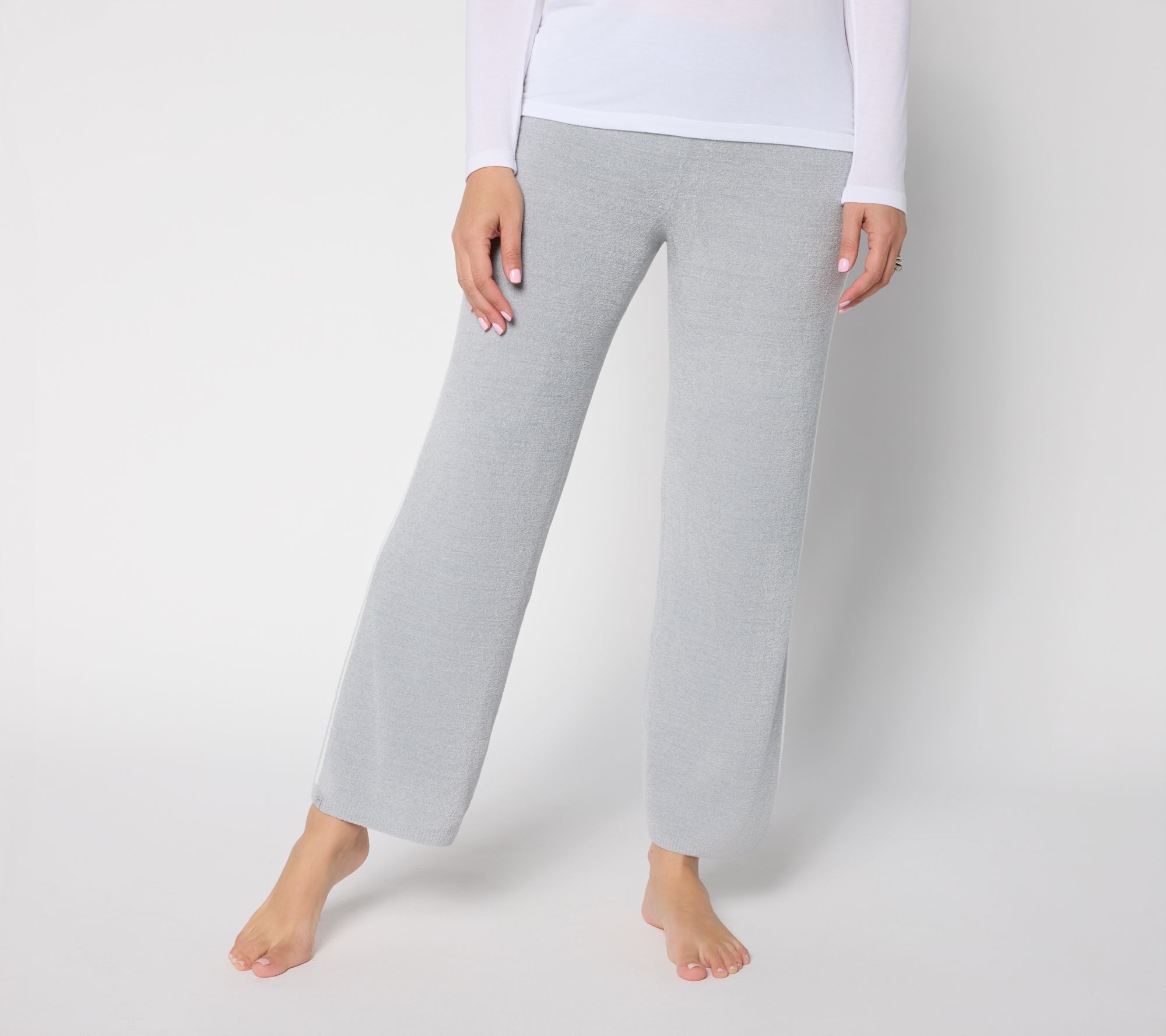 Barefoot Dreams Petite CozyChic Ultra Lite Contrast Stripe Ankle Pant