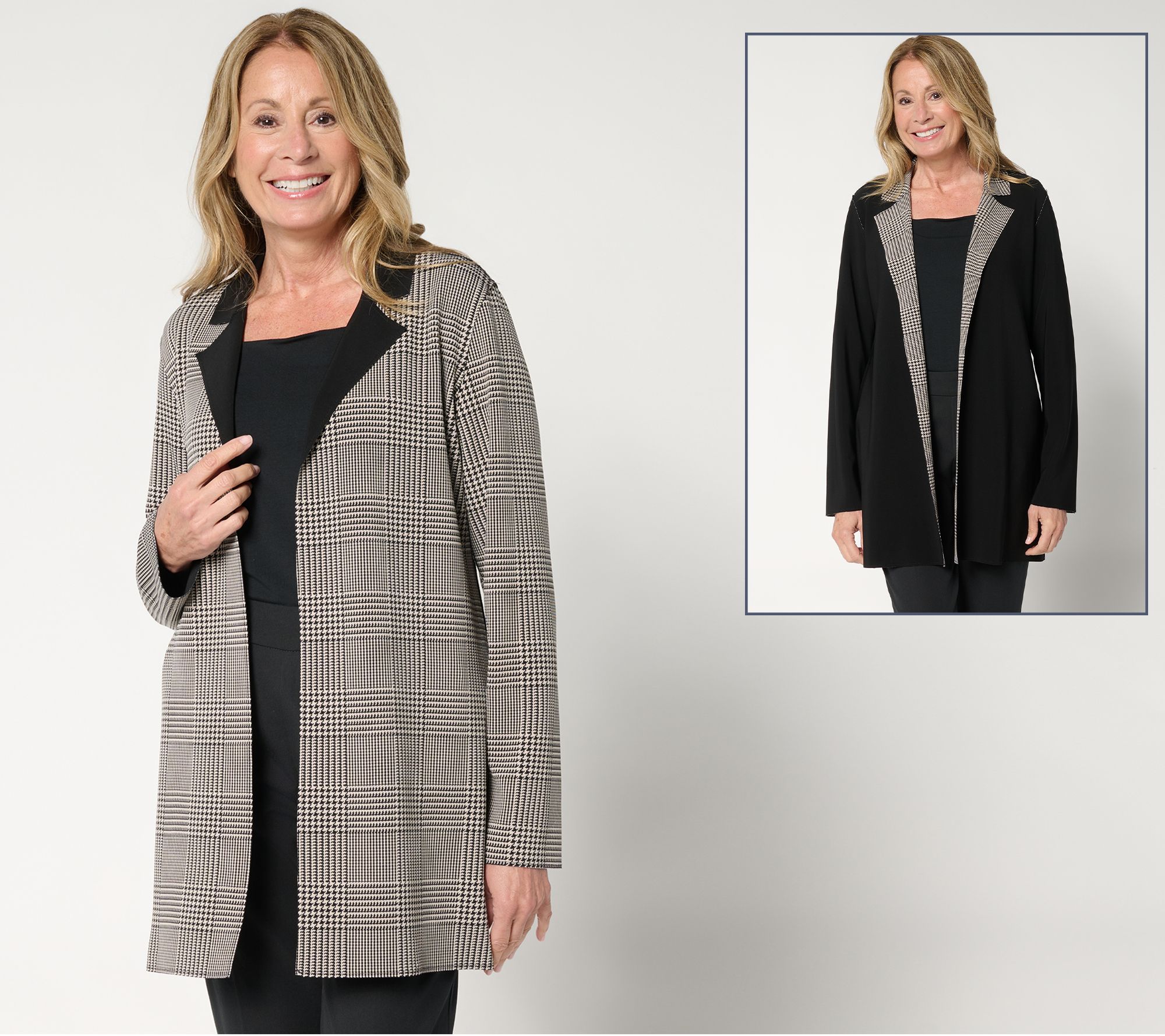 GRAVER Susan Graver Printed LK Fusion Plus Reg Reversable Duster