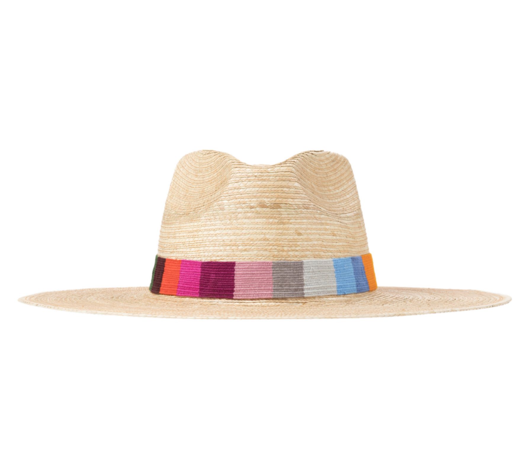 Sunshine Tienda Striped Cotton Band Palm Hat