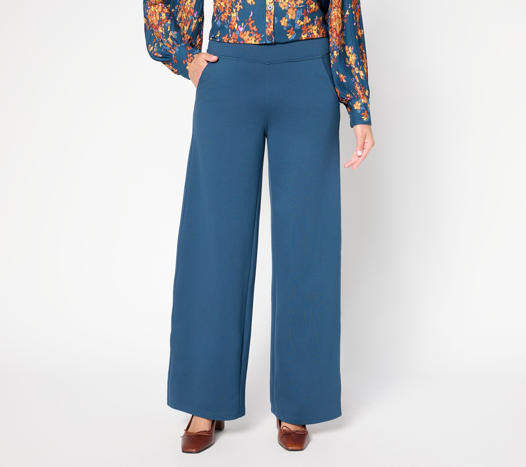 Belle by Kim Gravel Petite Perfect Ponte Pull-On Pant