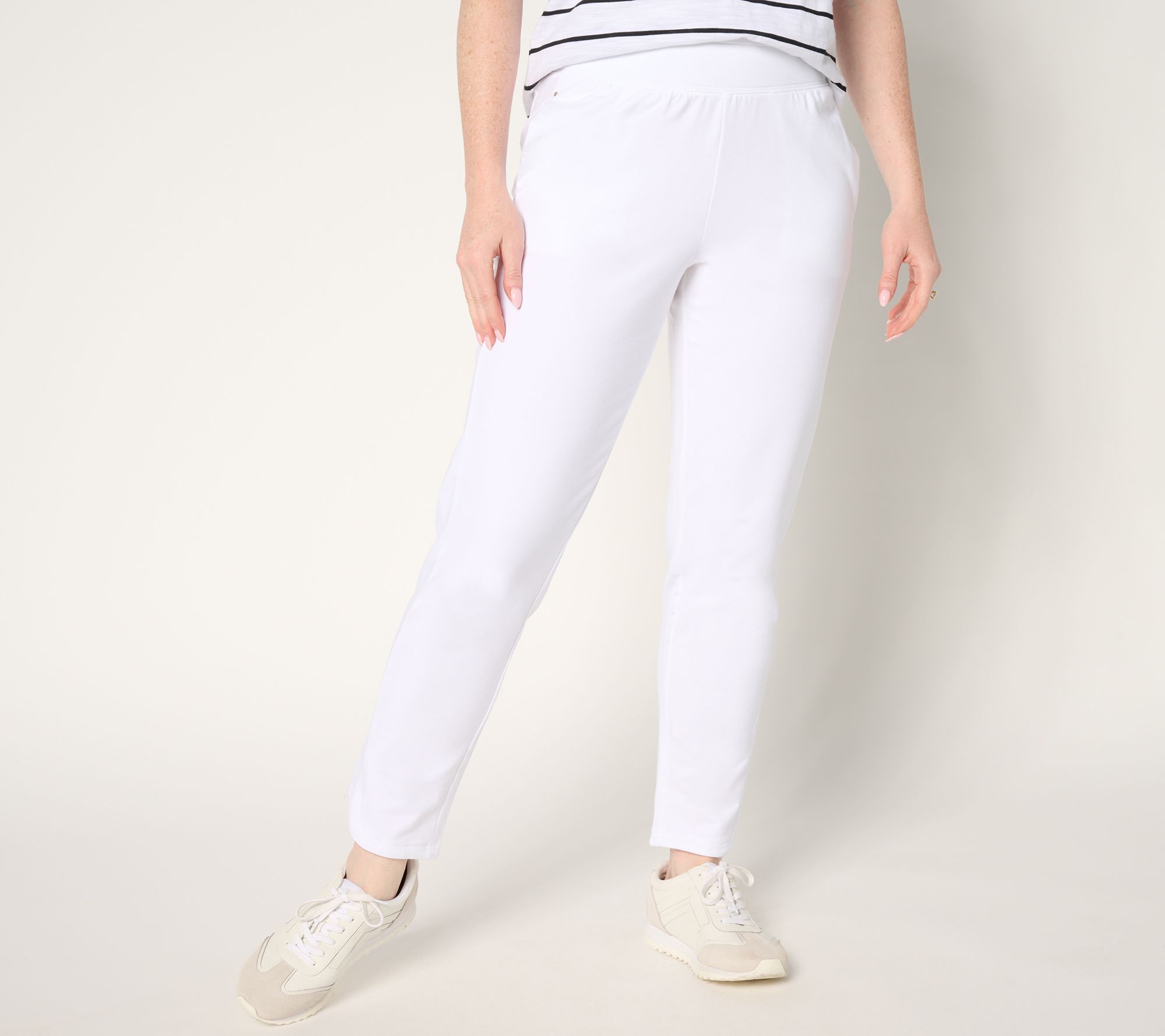 "As Is" Sport Savvy Regular French Terry Full Length Pant w/Dolphin