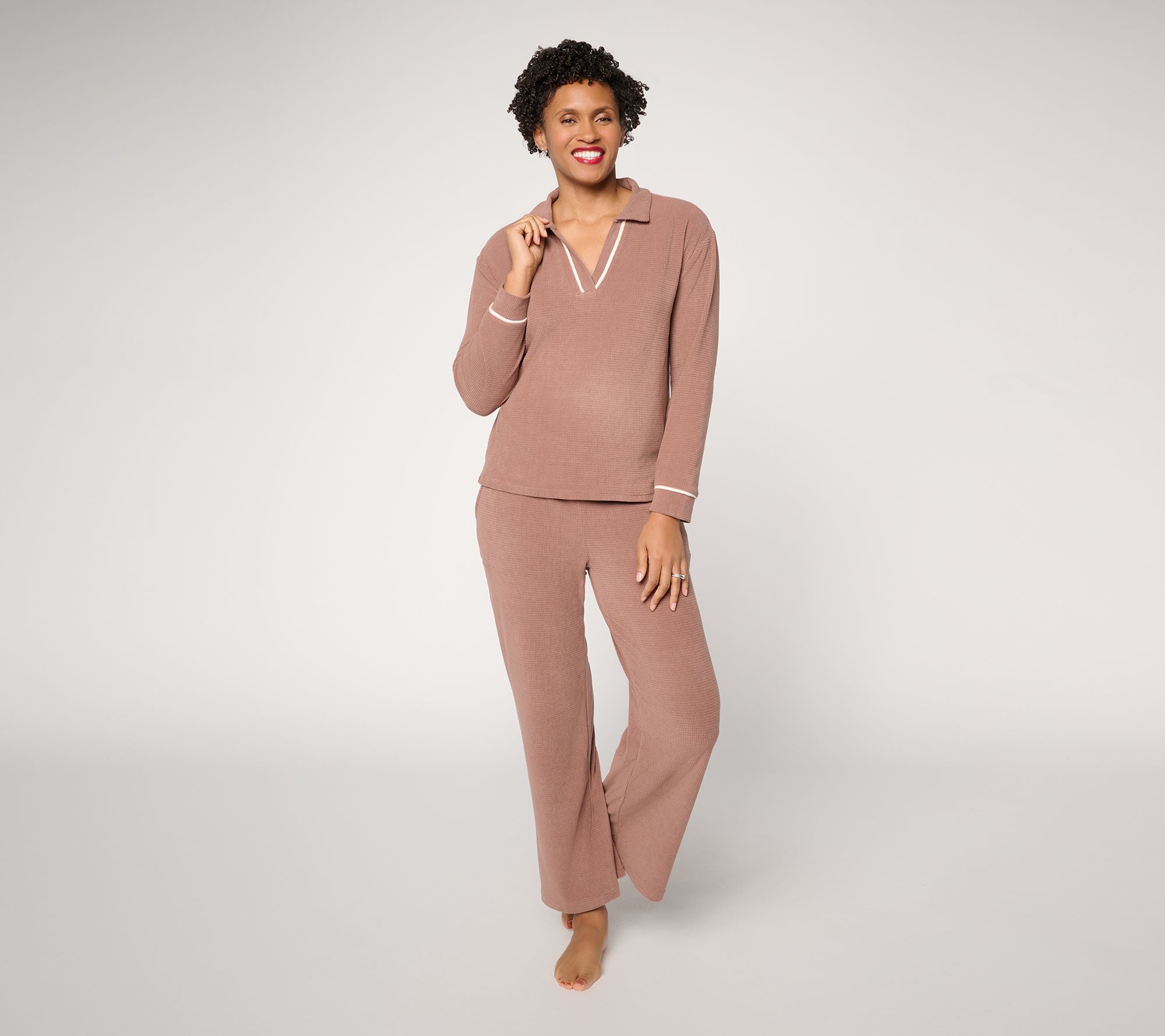  MUK LUKS Thermal Fleece 2 Piece Lounge Set