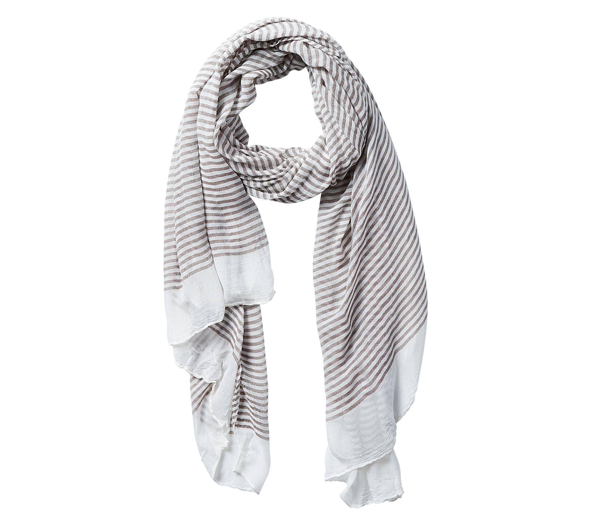 Hadley Wren Tiny Stripe Insect Shield 70" x 40"Scarf