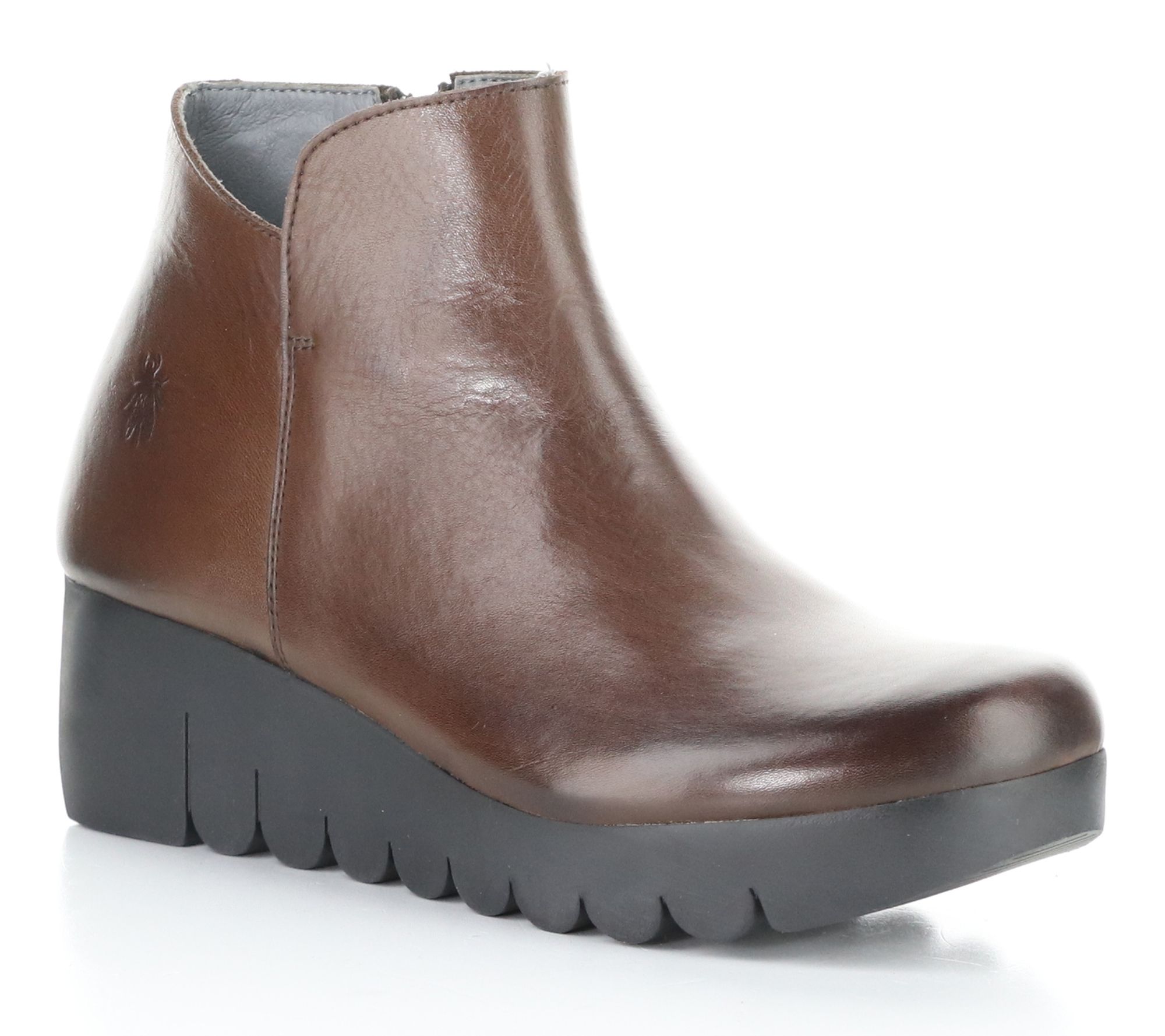 Fly London Burn Side Zip Leather Boot - Vang364Fly