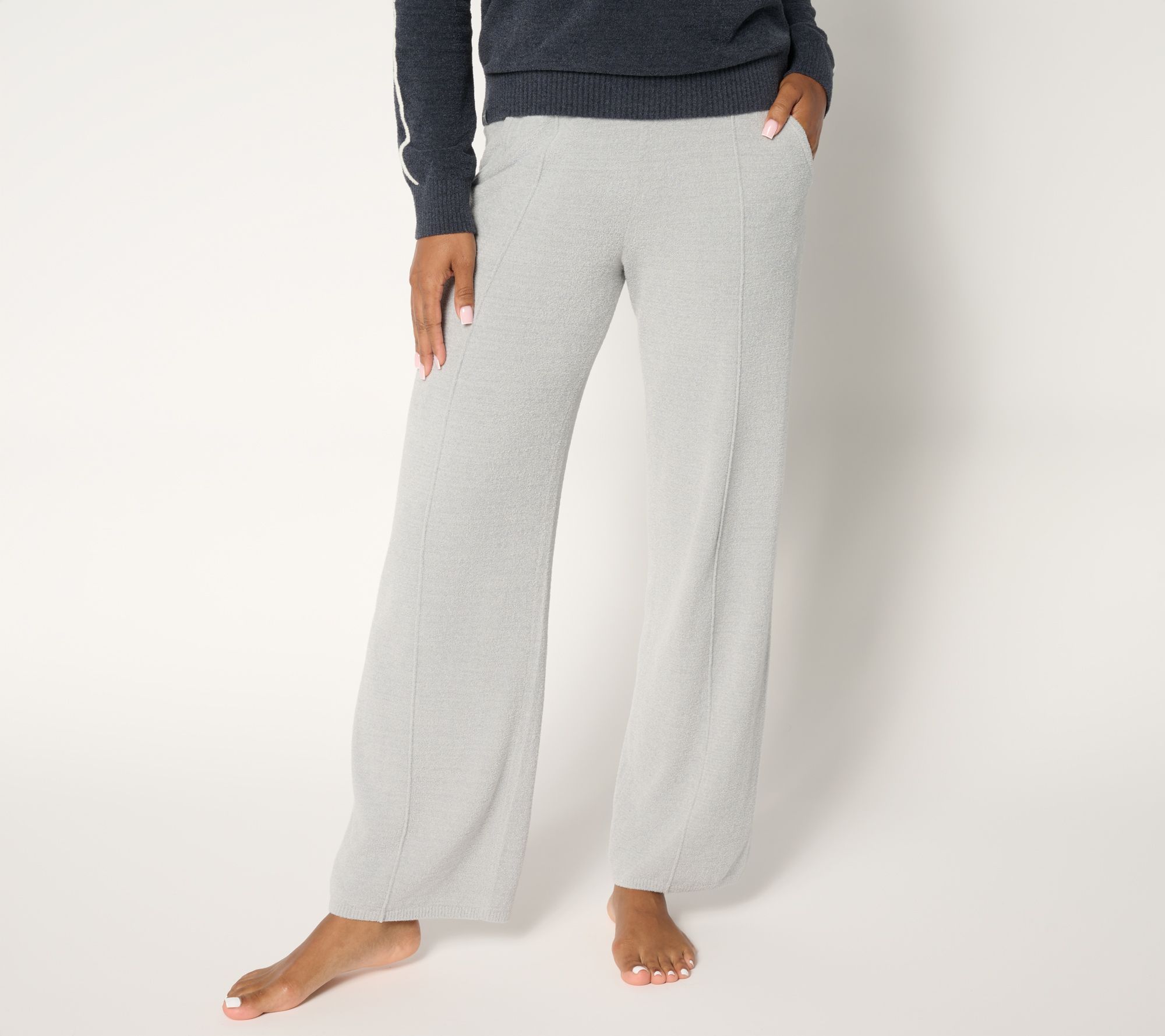 As Is" Barefoot Dreams Reg CozyChic Ultra Lite Pintuck Pant