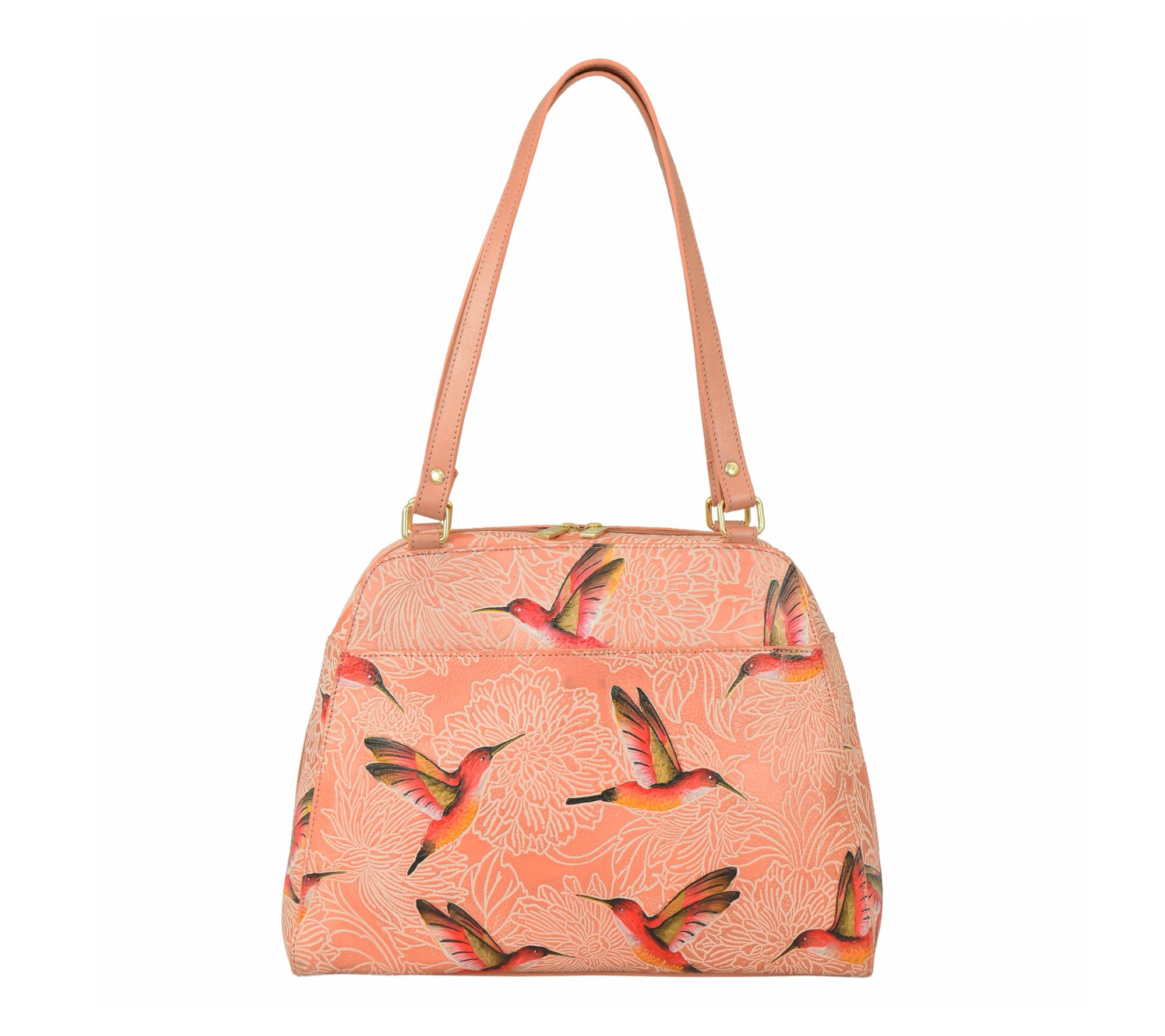 Anushcka Painted Leather Satchel Bag