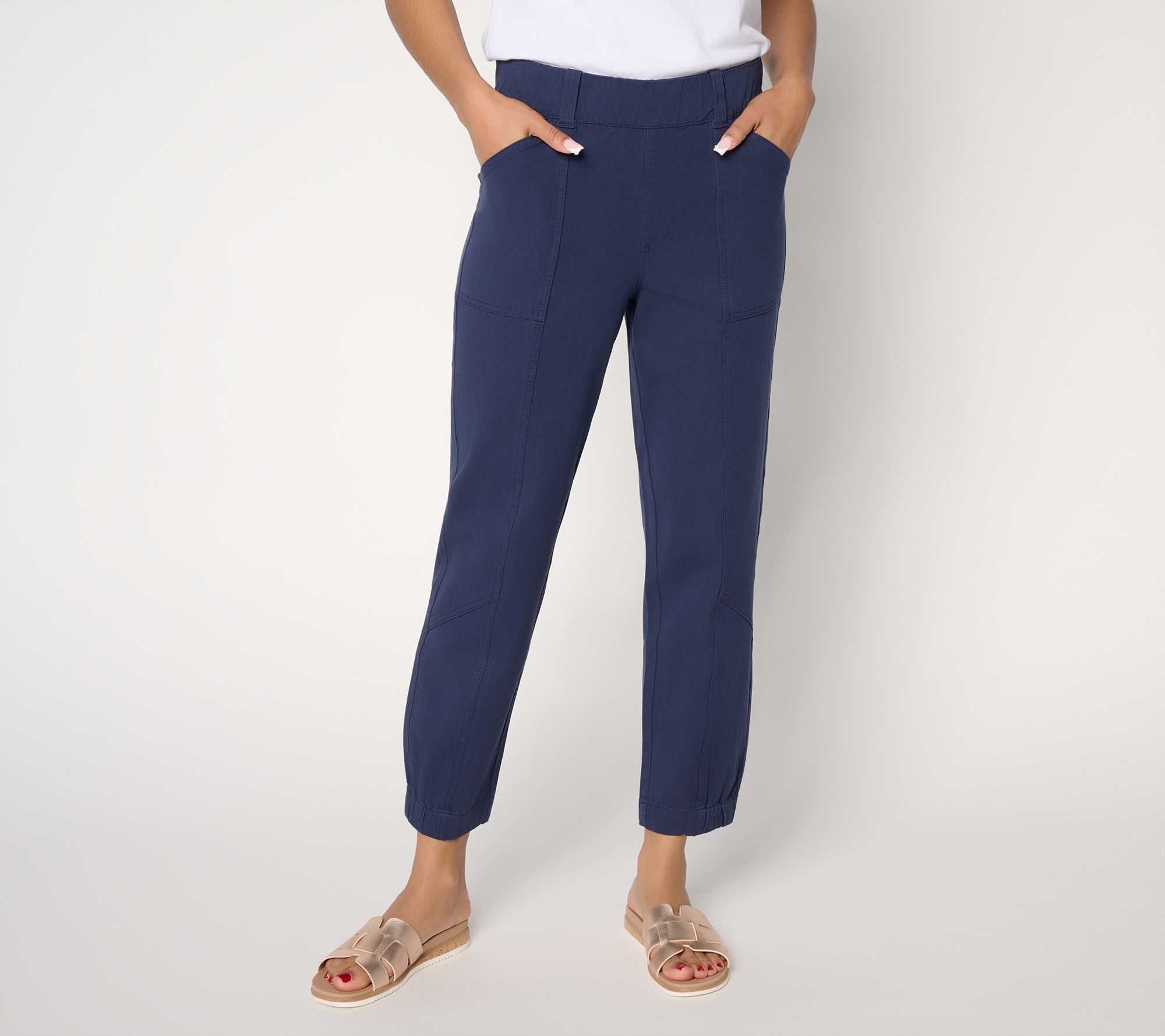 AnyBody Petite All Stretch Twill Ankle Pant