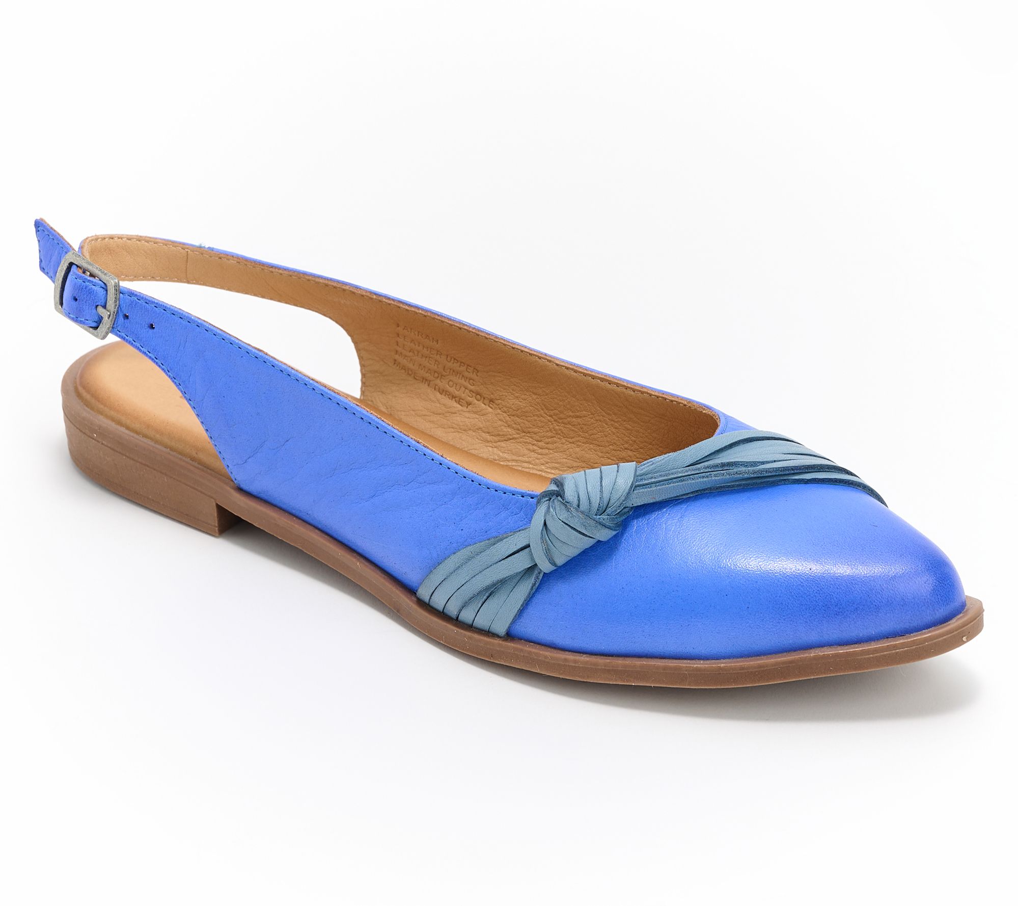 Miz Mooz Leather Knotted Slingback Flats - Farrah