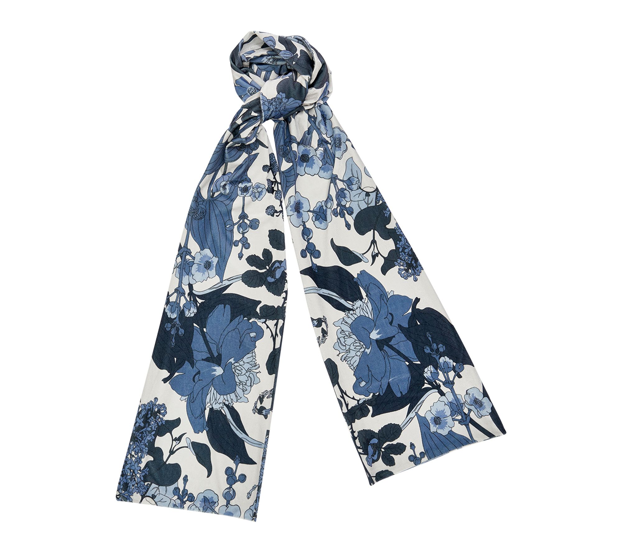 Fable England Deco Bloom Velvet Scarf