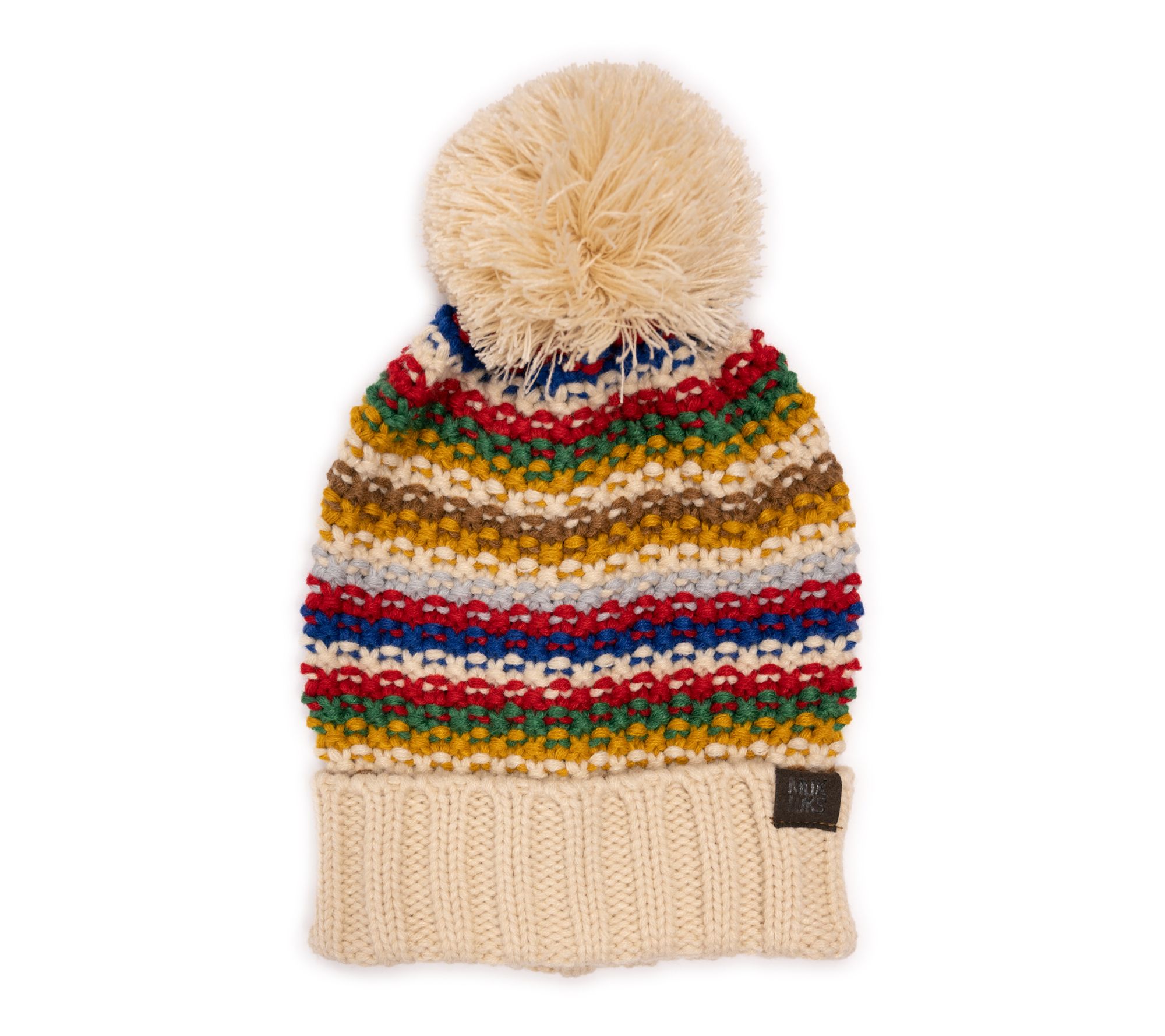 MUK LUKS Women's Textured Stripe Slouch Hat