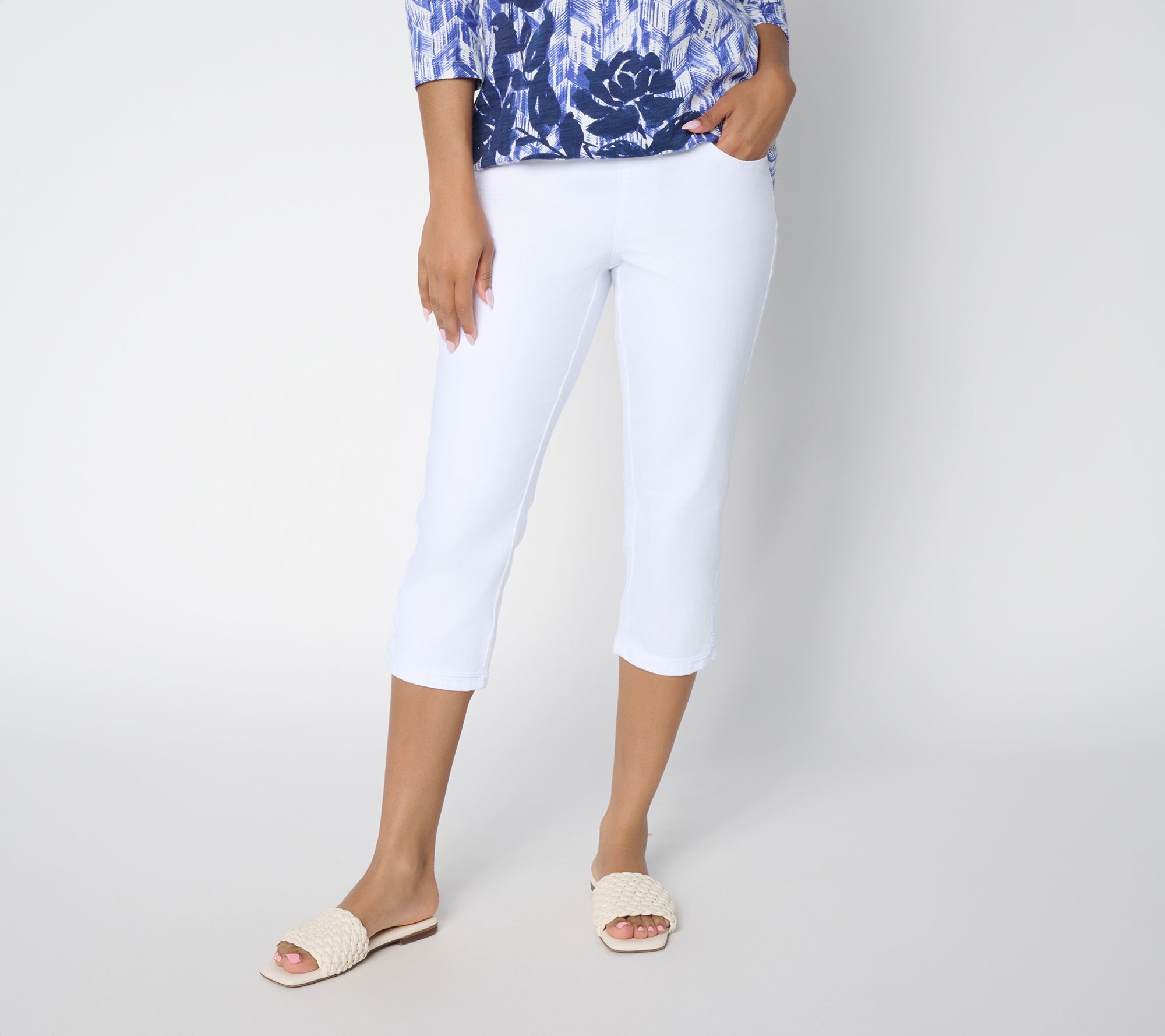Belle by Kim Gravel Petite Twill TripleLuxe Soutache Capri