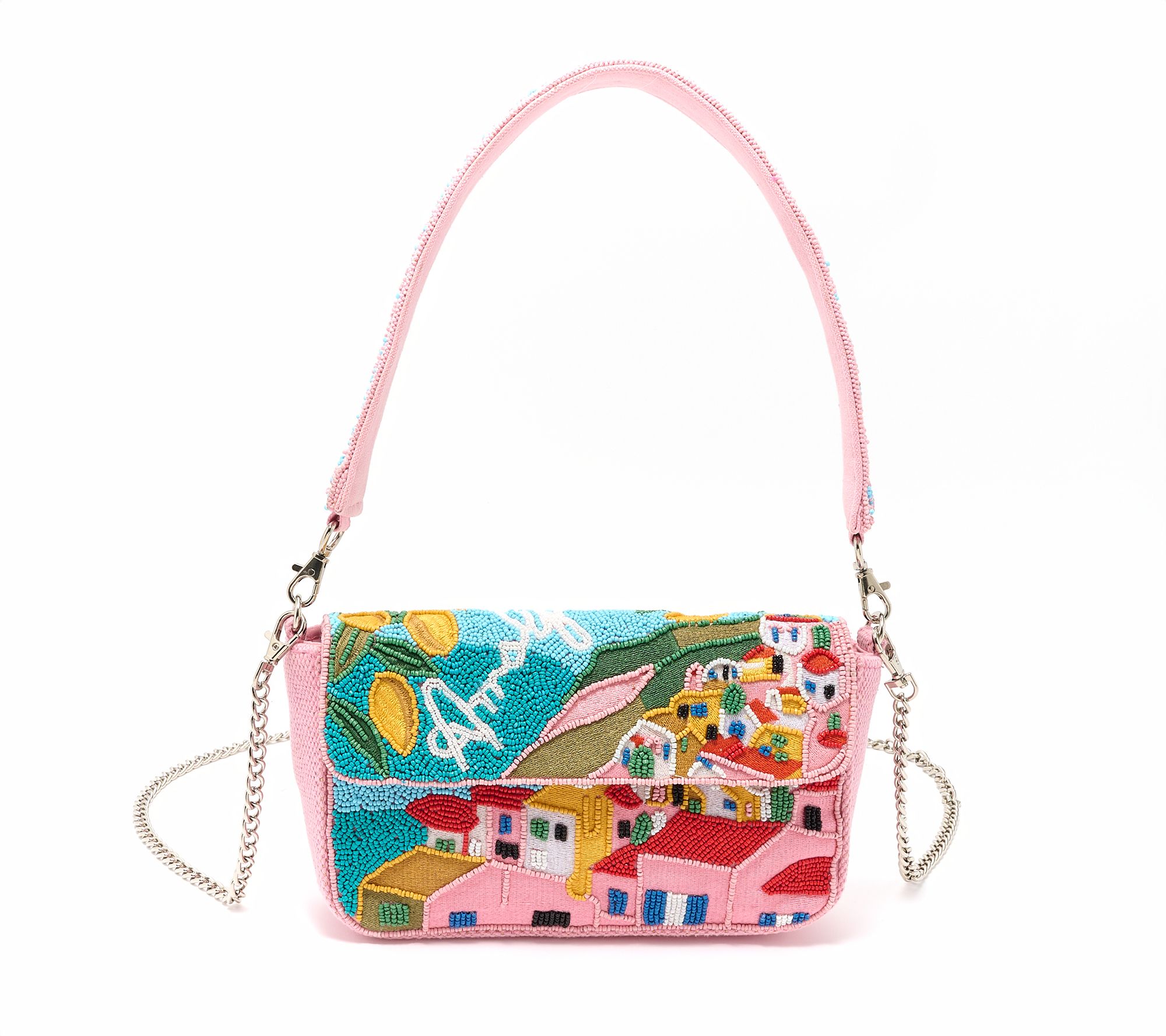 America & Beyond Embellished Shoulder Bag