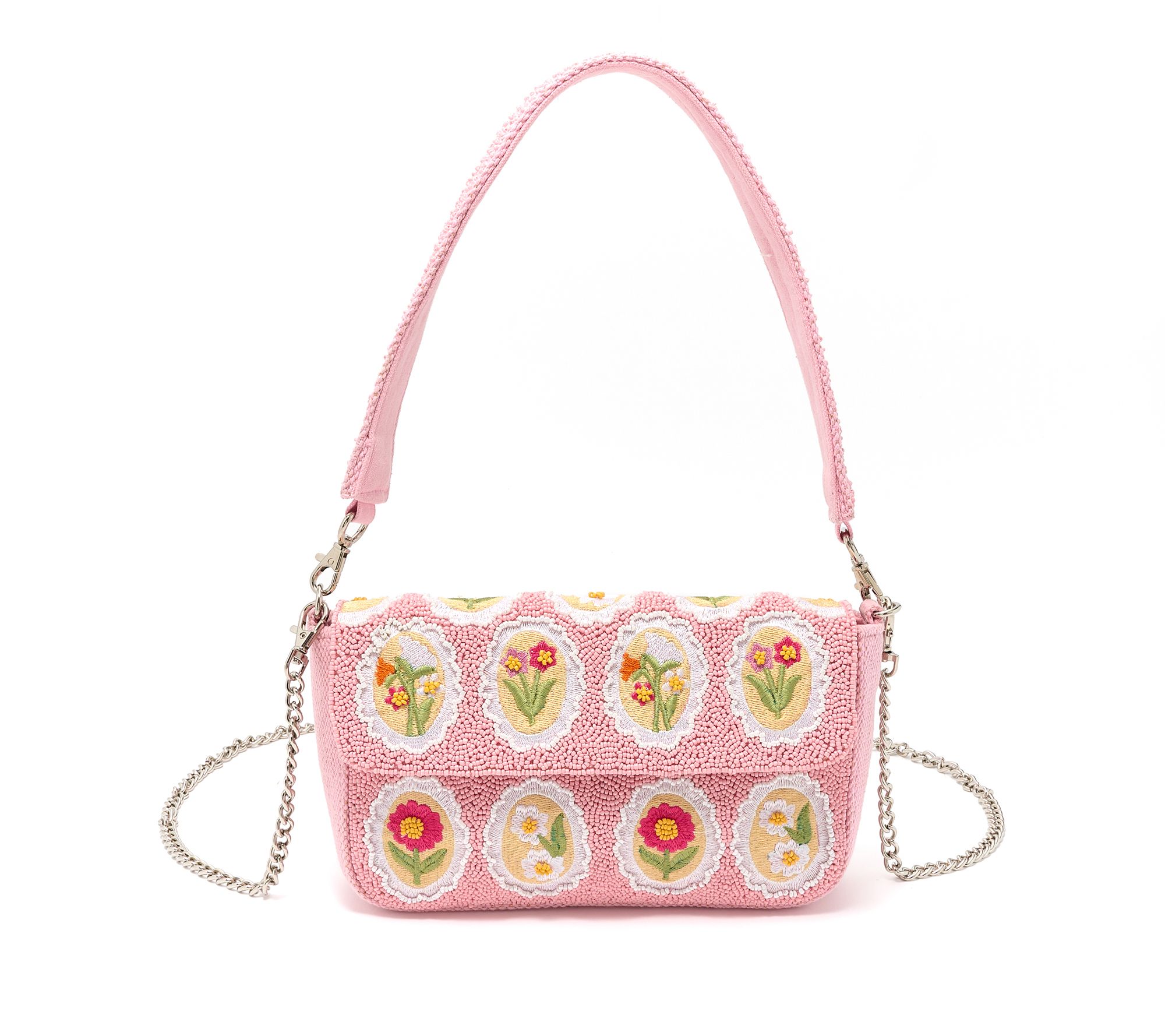 America & Beyond Embellished Shoulder Bag