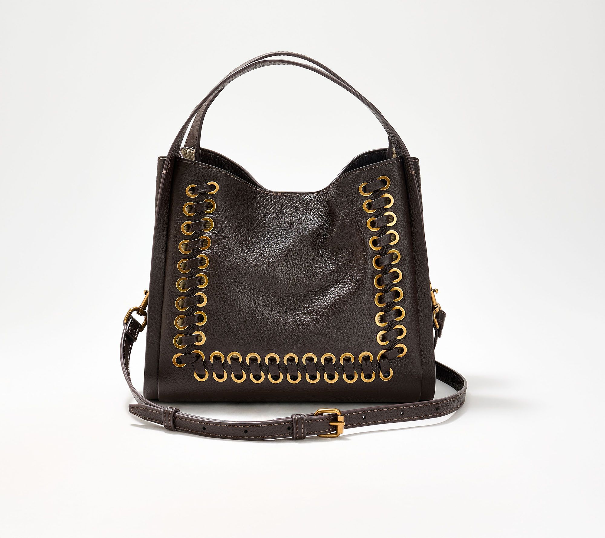 American Leather Co. Auburn Eyelet Convertible Crossbody