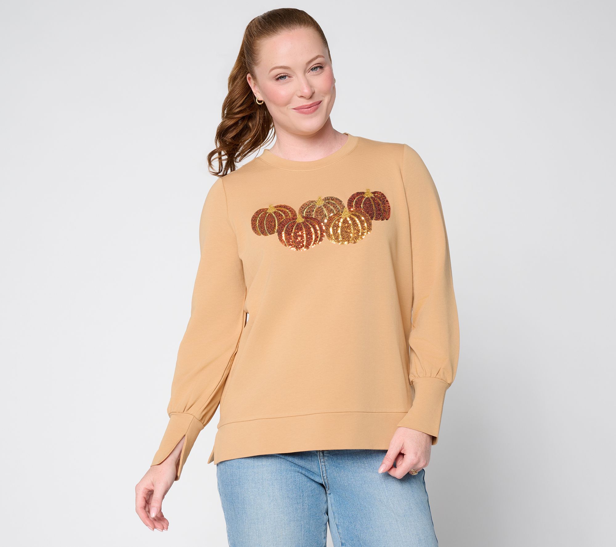 Belle by Kim Gravel French Terry Oh My Gourd Top