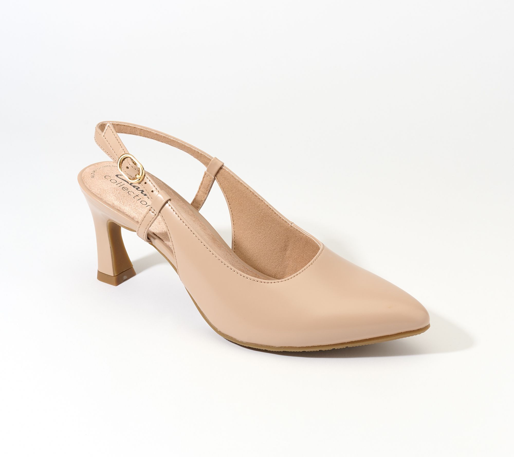 Clarks Collection Leather Sling Back Pumps -Tammitha Strap