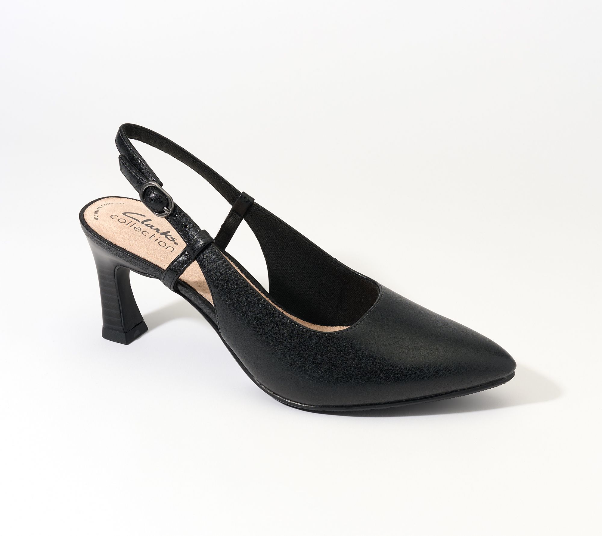 Clarks Collection Leather Sling Back Pumps -Tammitha Strap
