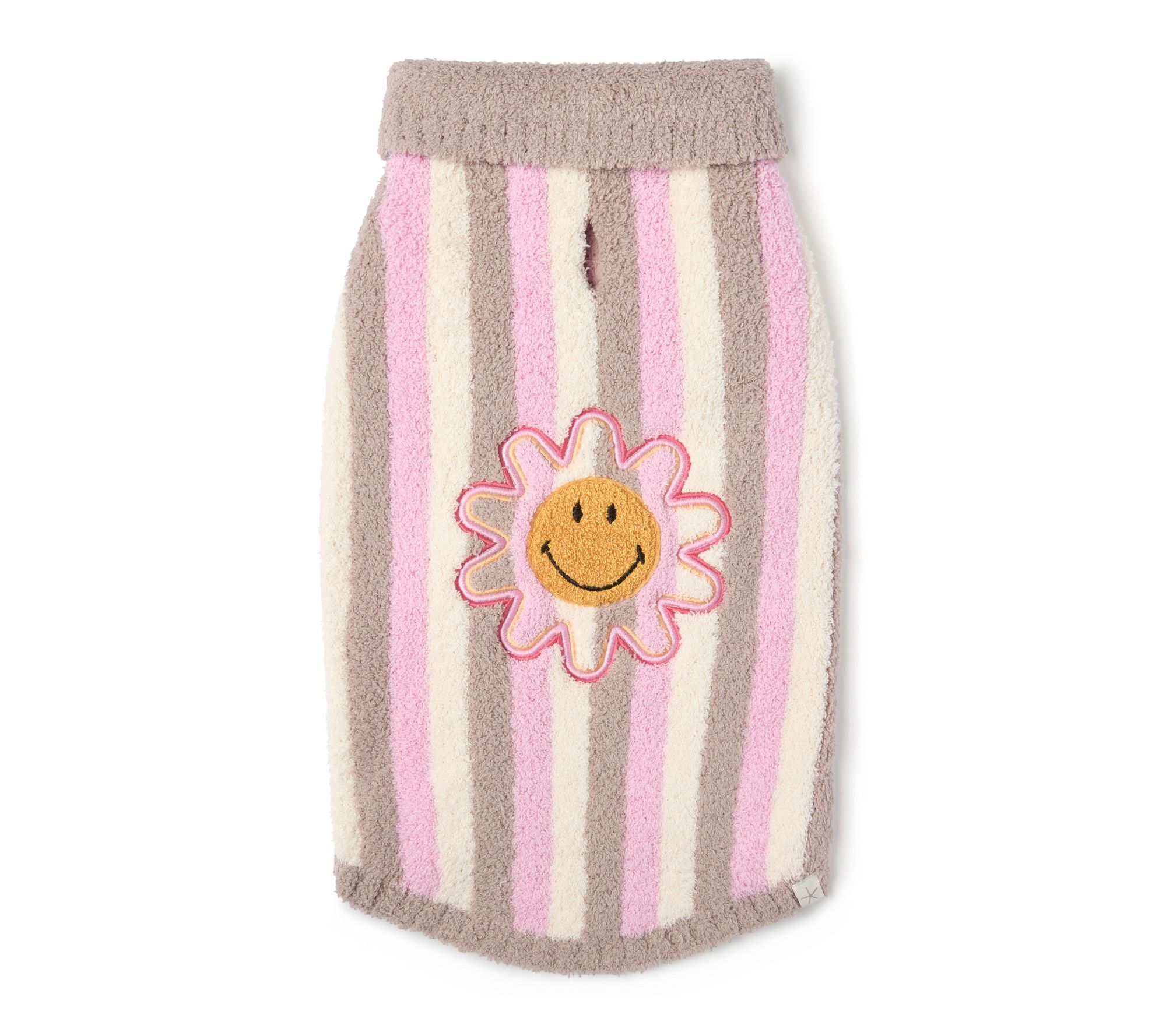 Barefoot Dreams CozyChic Smiley Stripe Pet Sweater