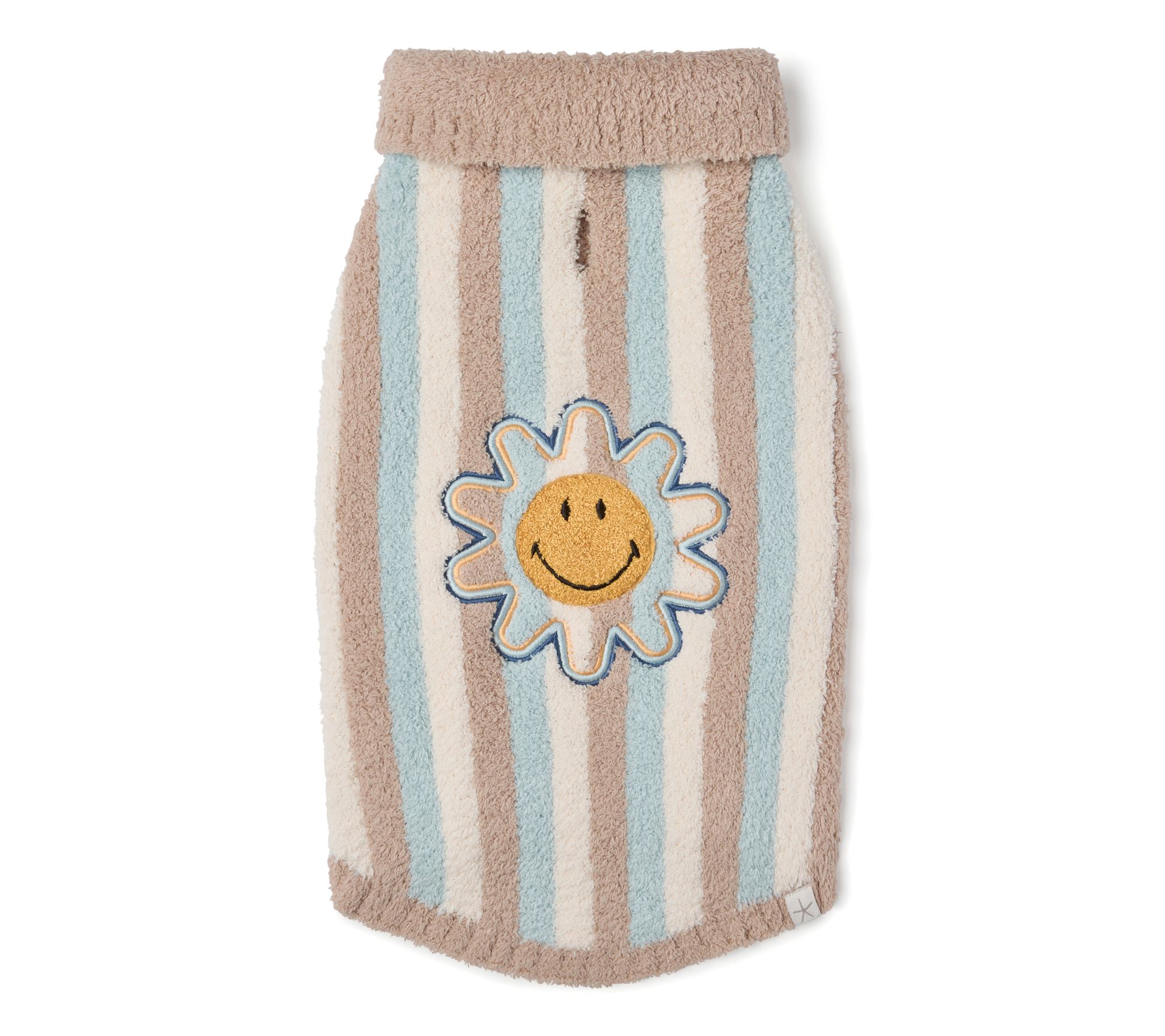 Barefoot Dreams CozyChic Smiley Stripe Pet Sweater