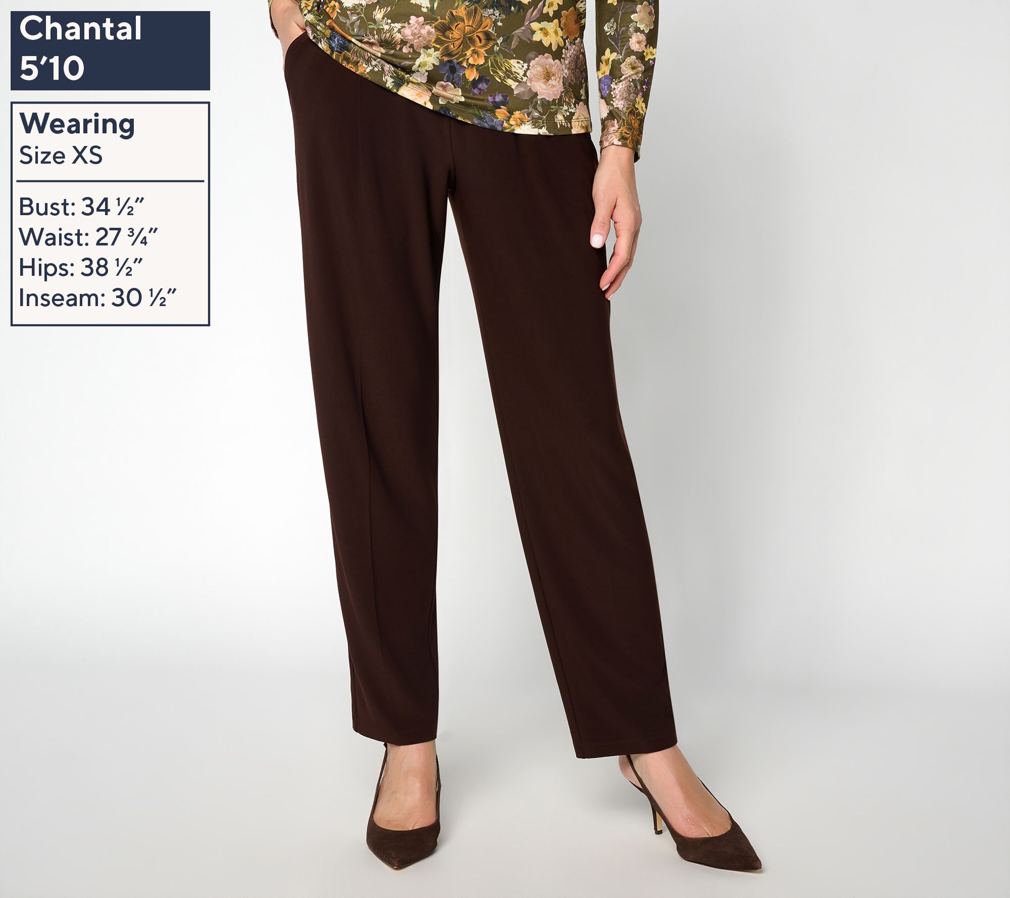 Susan Graver Regular LK Luxe Tapered Leg Front Pleat Pant | QVC