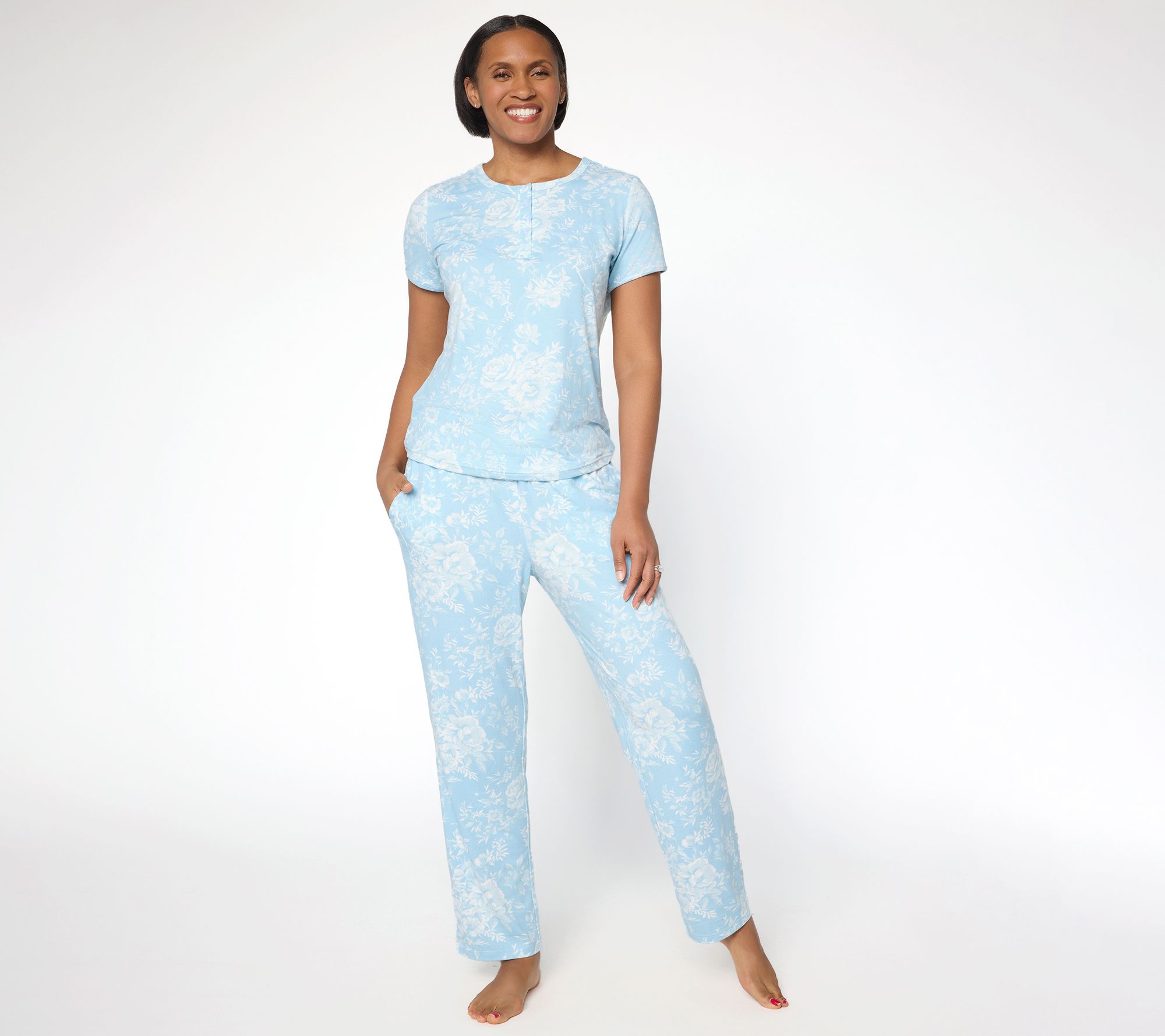 "As Is" Berkshire Homewear Tall Silky Smooth Pajama Set