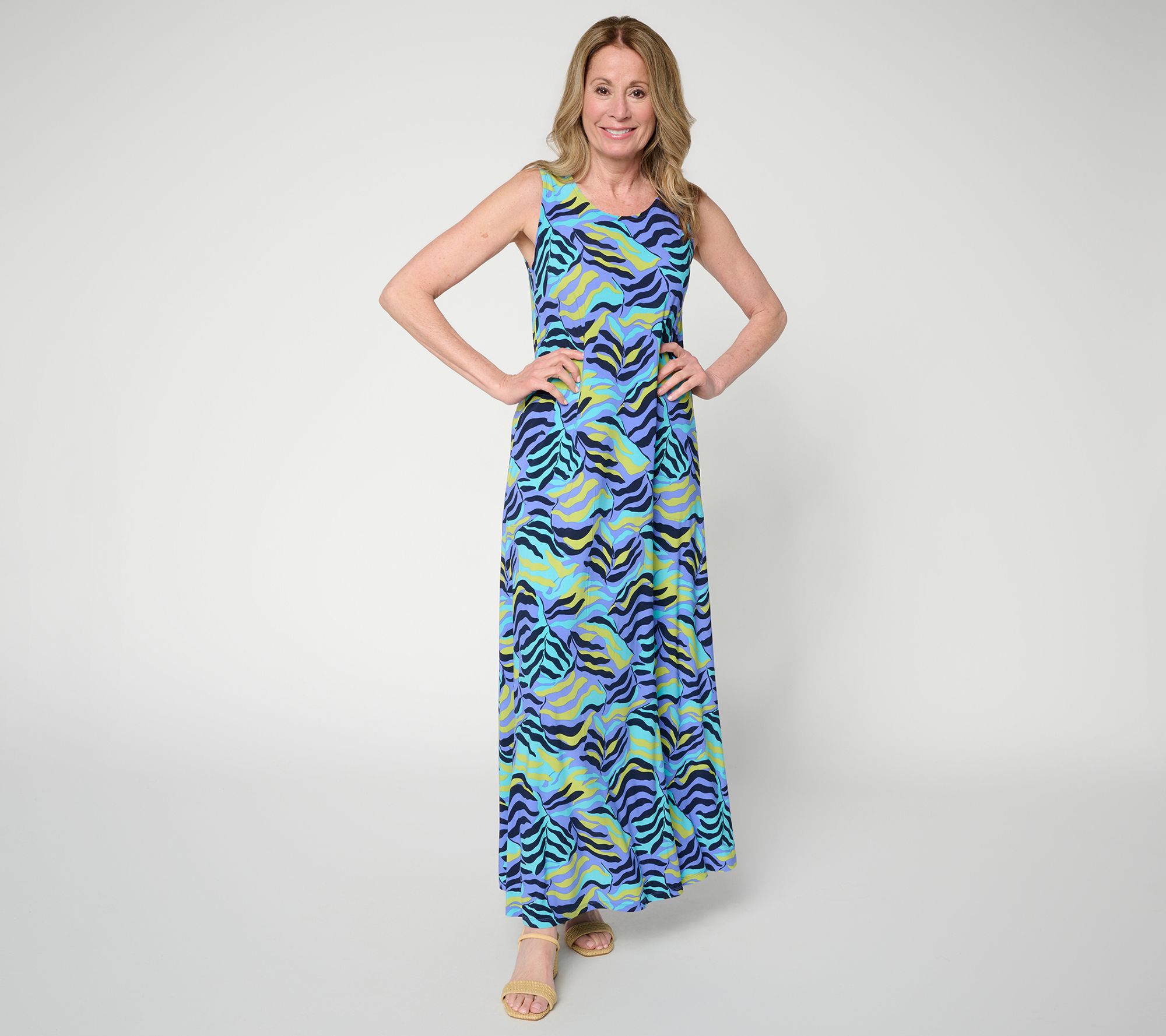 "As Is" Women with Control Regular Jersey Illusion Waist Maxi