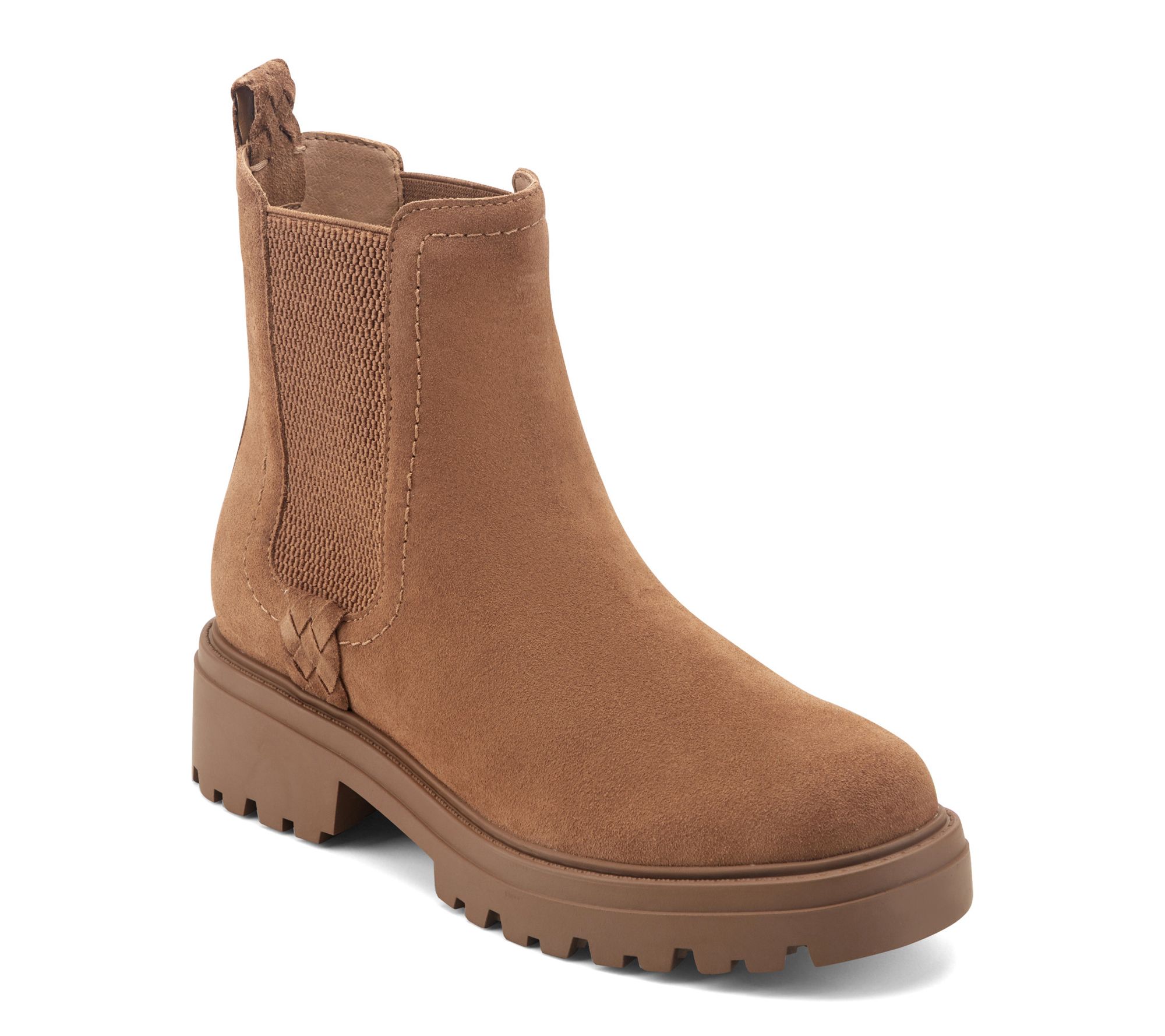 Earth Suede Water-Resistant Ankle Boots -Alexxy | QVC