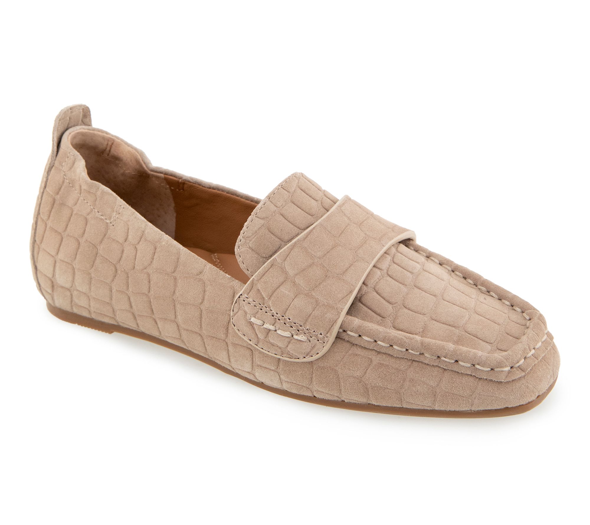 Gentle Souls by Kenneth Cole Suede Croco Loafers-Sophie