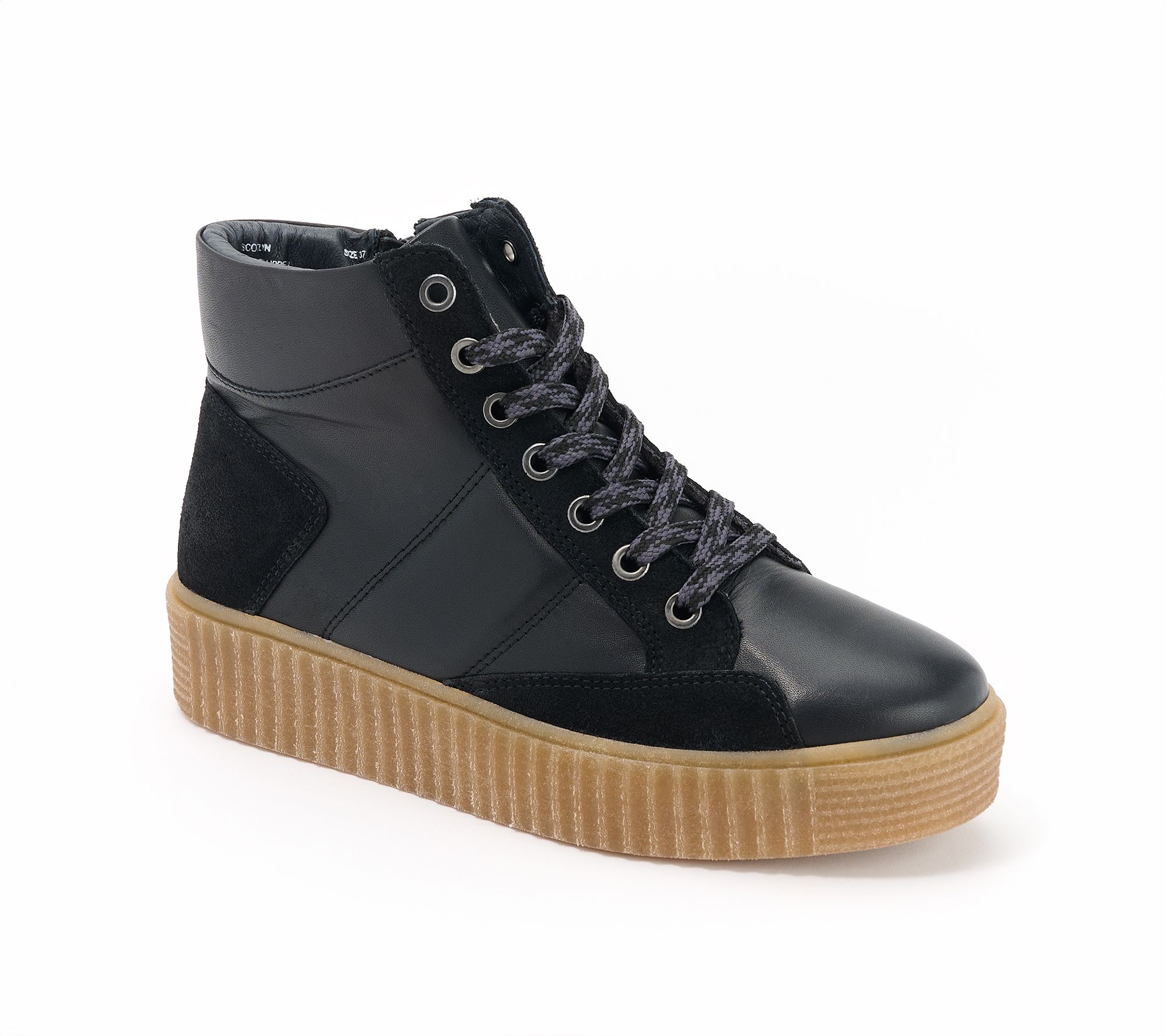 Miz Mooz Leather & Suede Mid Casual Sneakers - Scotlyn