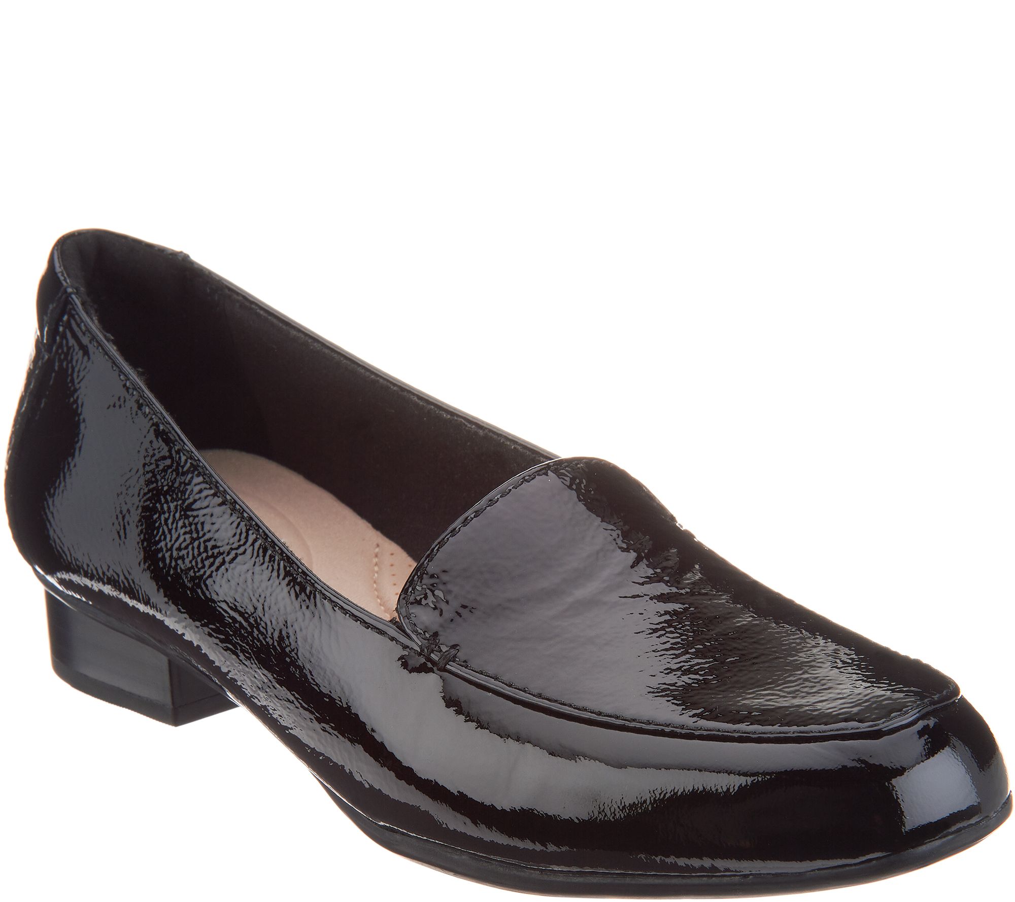 clarks patent leather loafers