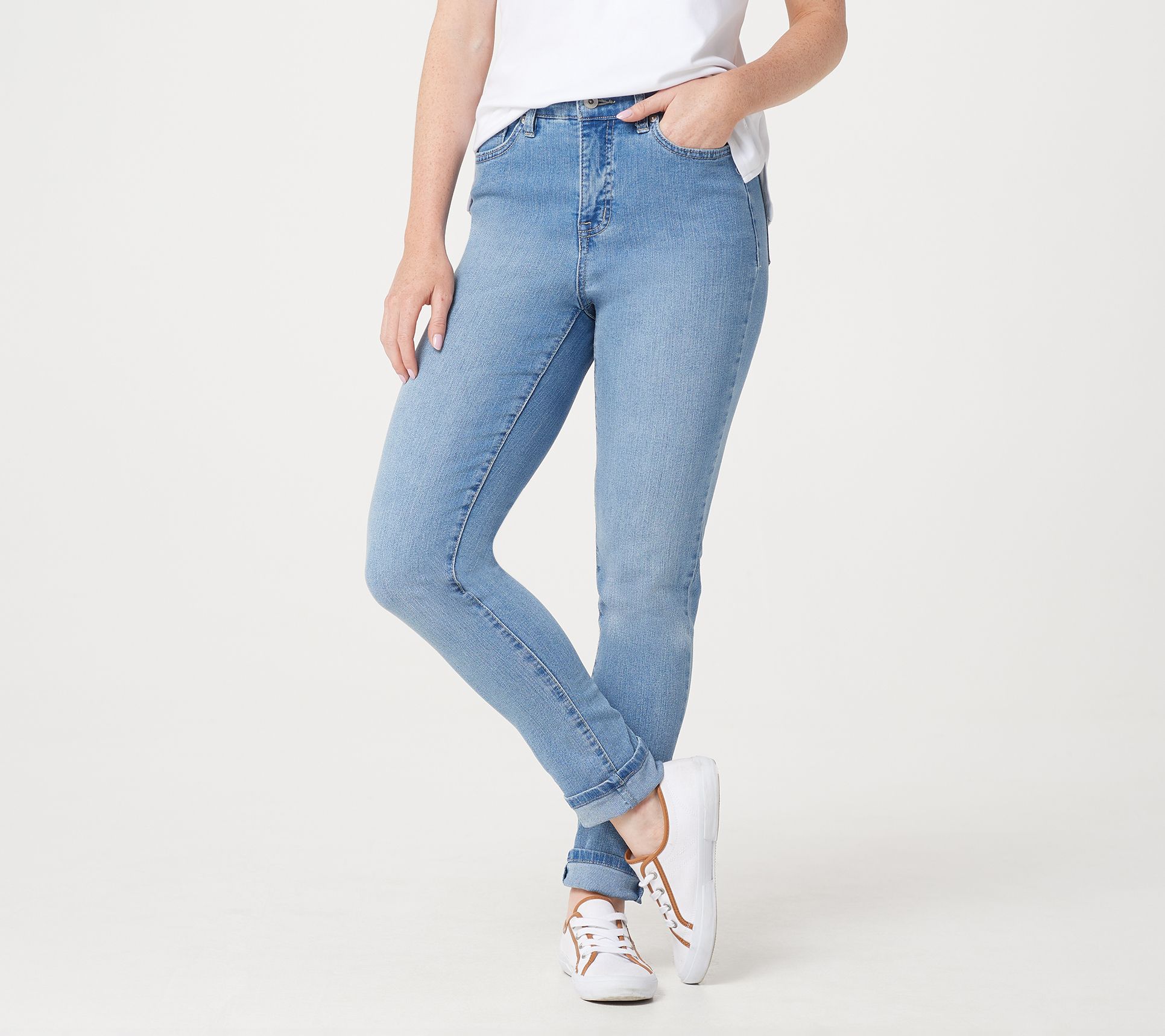 Denim & Co. Skinny Full-Length Jeans Jeans 