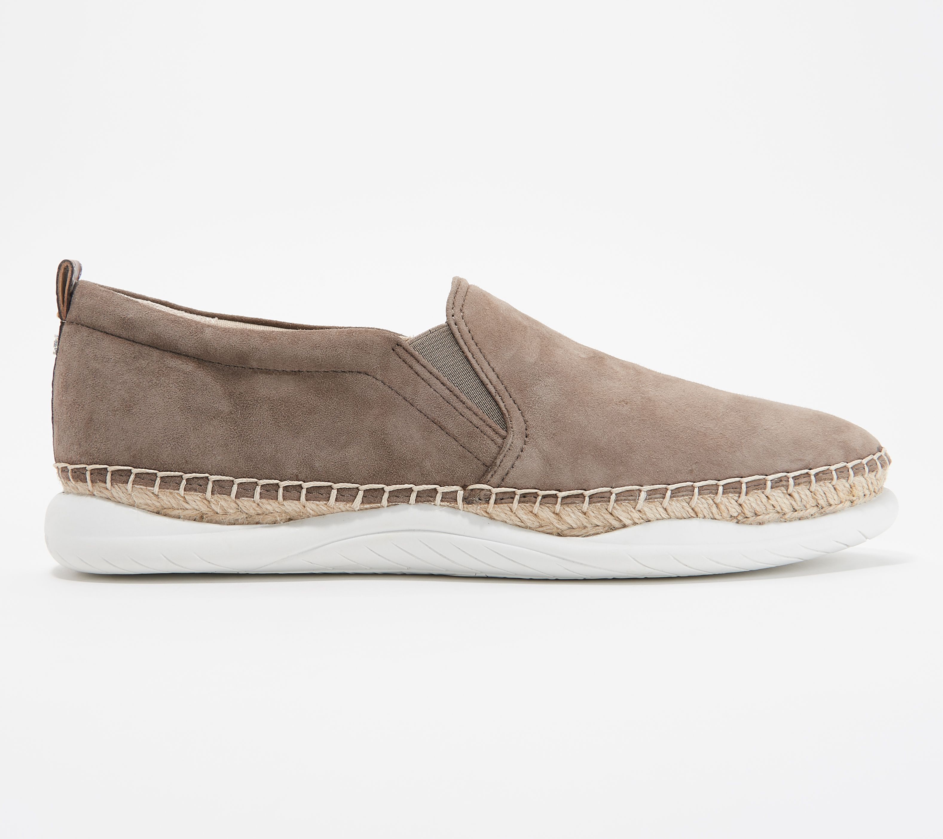 Sam Edelman Leather Slip-On Espadrille Sneakers - Kassie - QVC.com