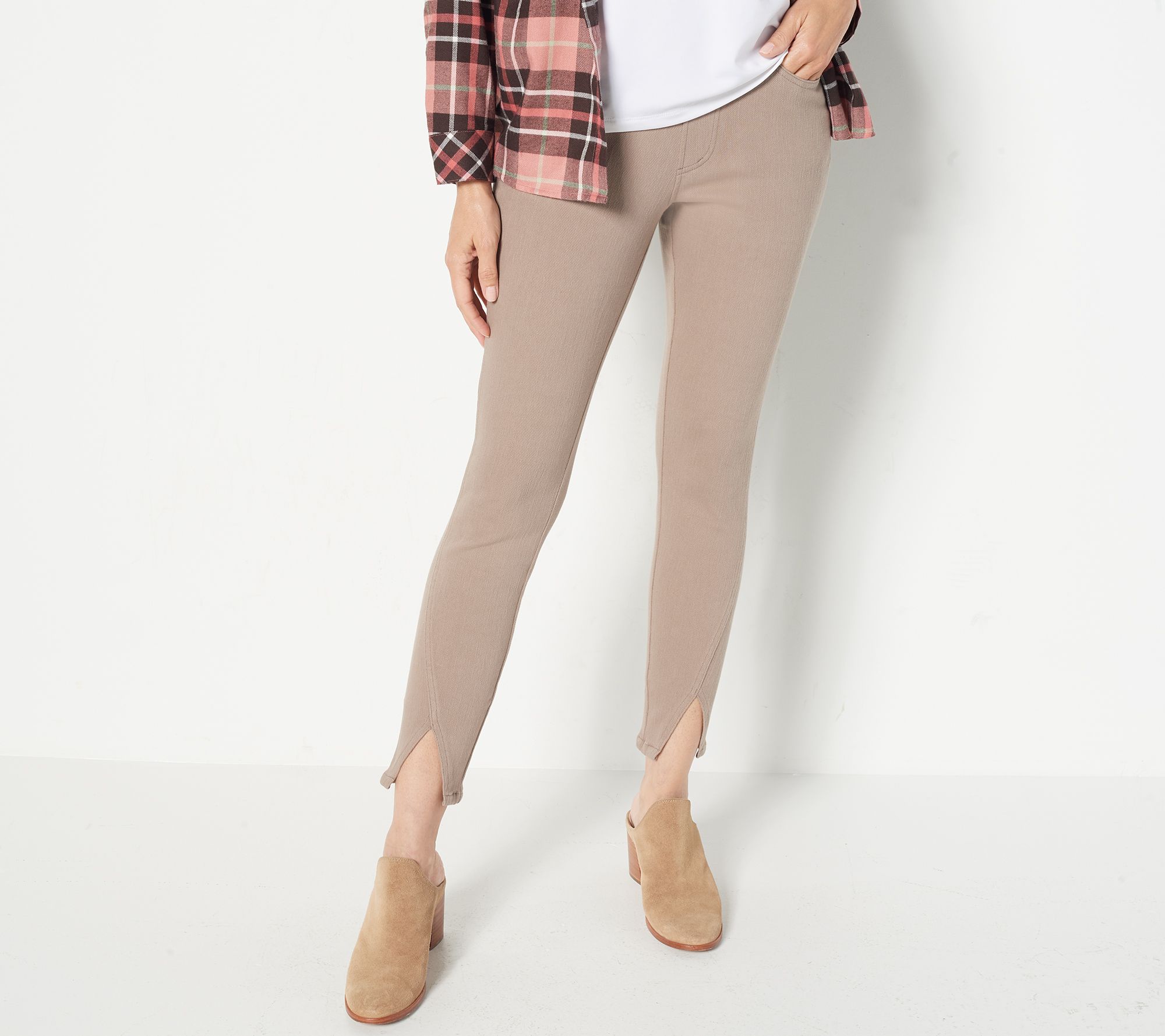 Belle by Kim Gravel Flexibelle Diagonal Seam Jeggings
