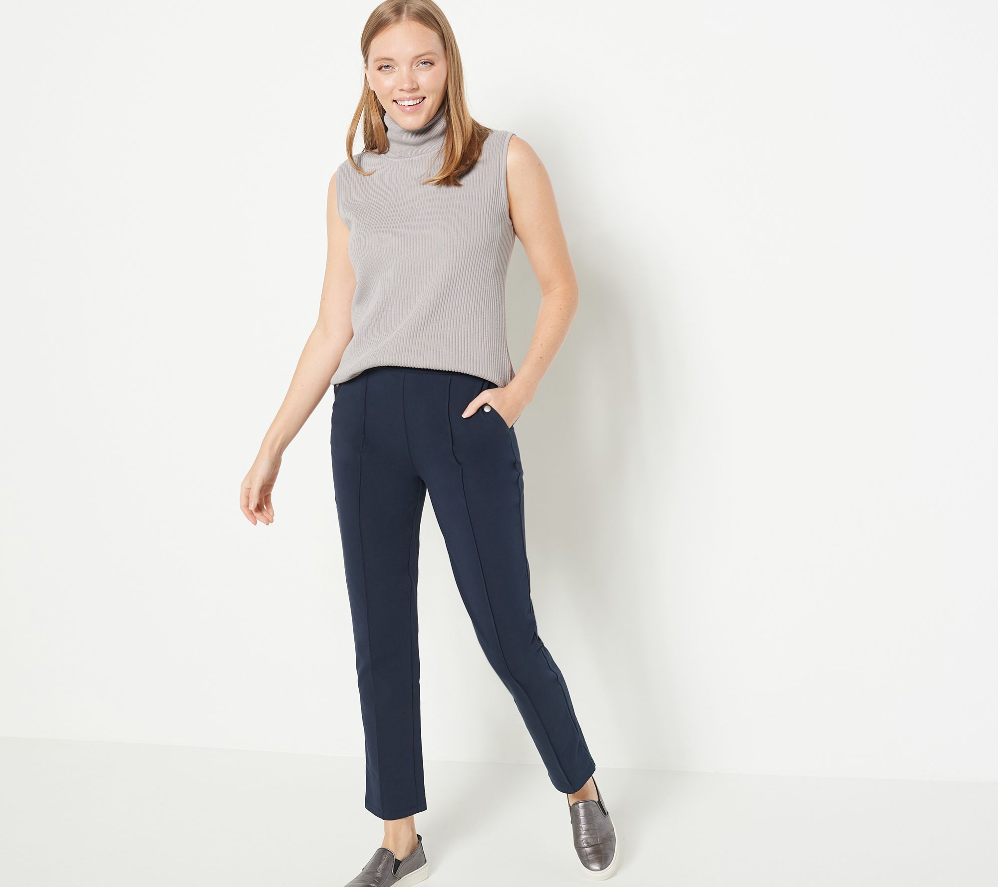 Susan Graver, Pants & Jumpsuits, Susan Graver Weekend Regular Premium  Stretch Ava Slim Ankle Pants A65784 Large