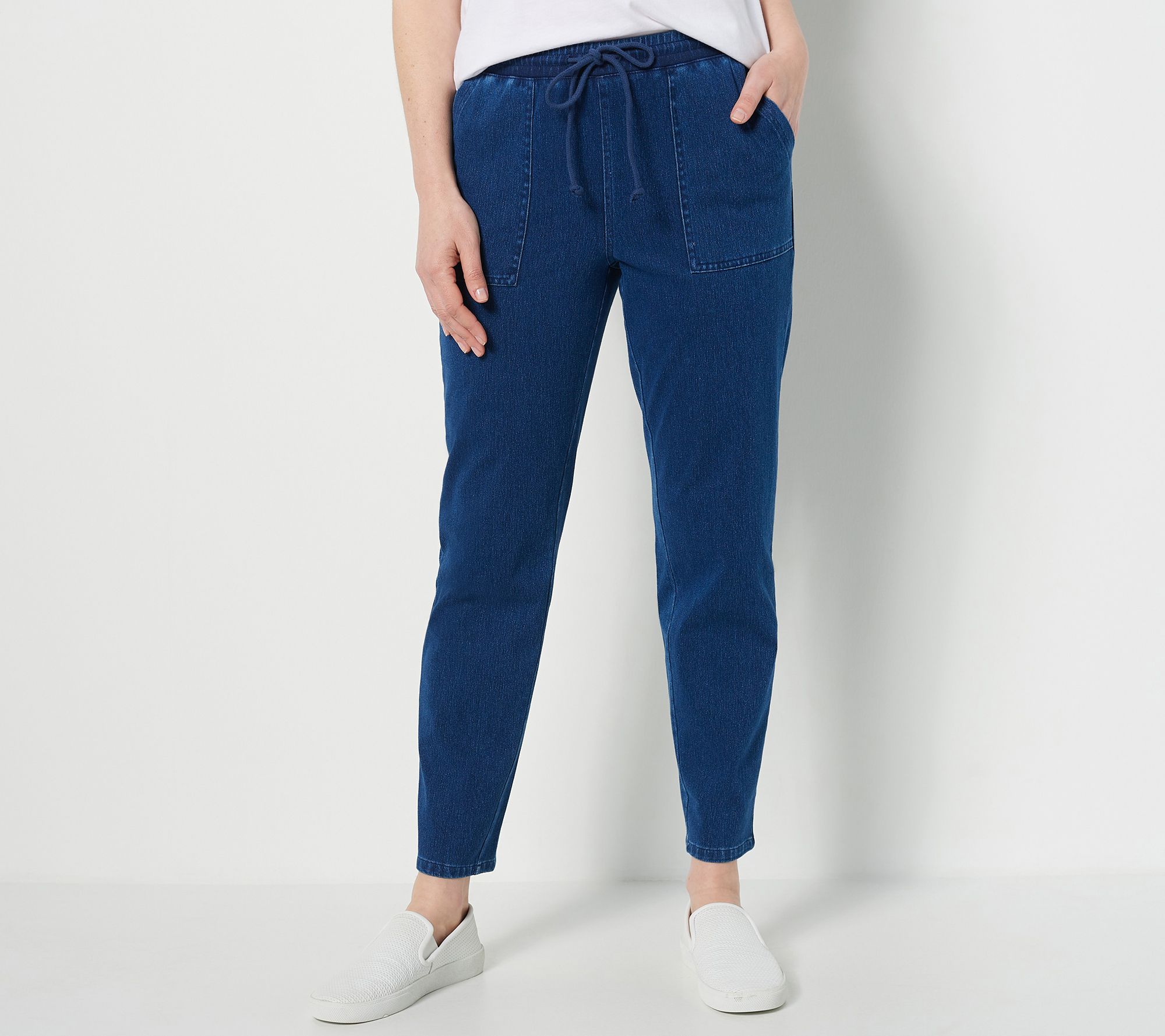 Denim & Co. Active Regulars Duo Stretch Legging with Wide