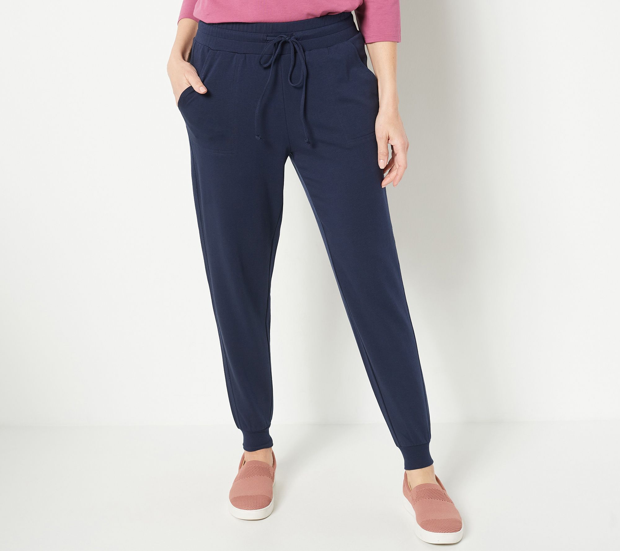 Belle by Kim Gravel Petite French Terry Joggers 