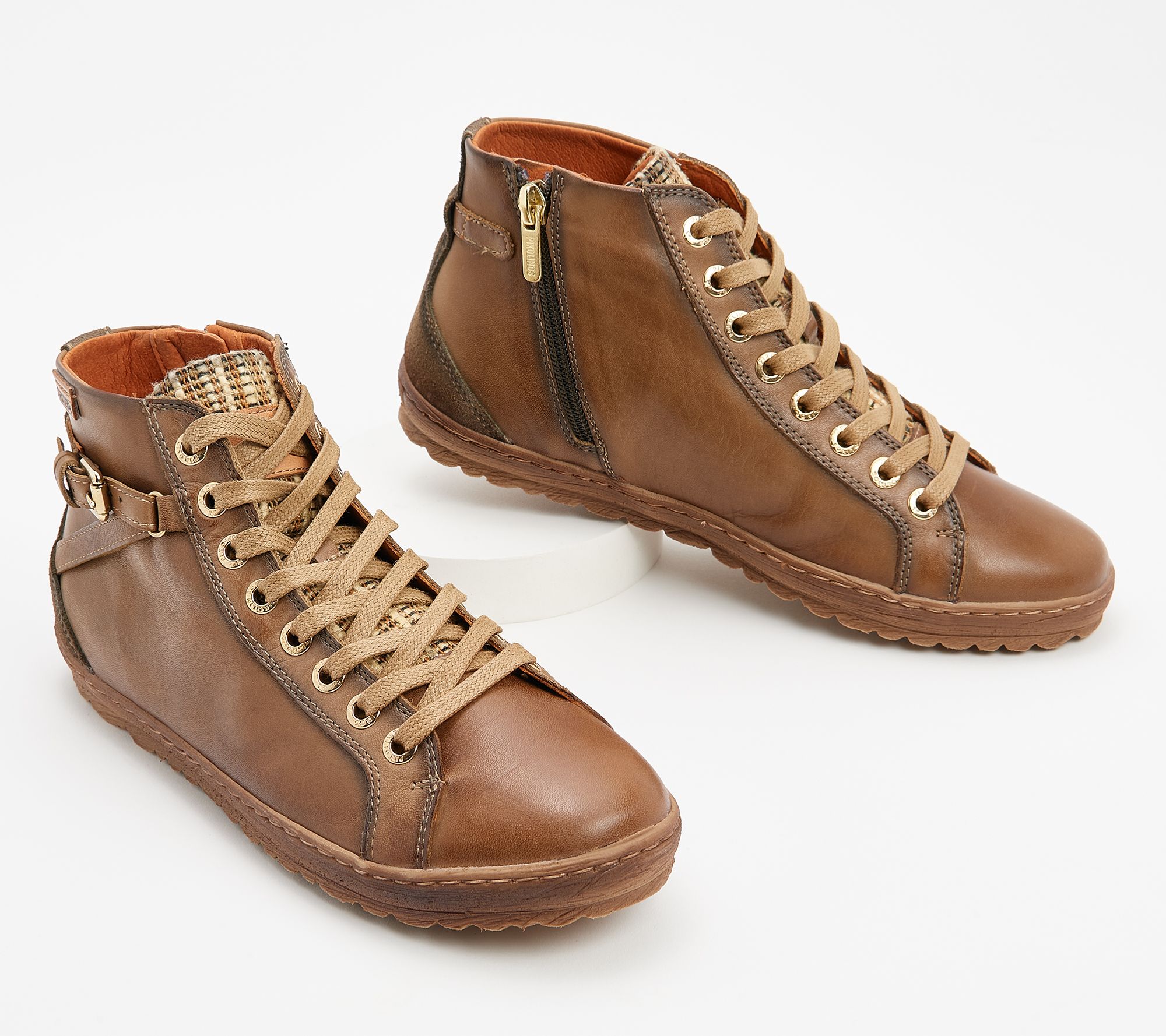 Pikolinos Leather Lace-Up Sneakers - Oviedo