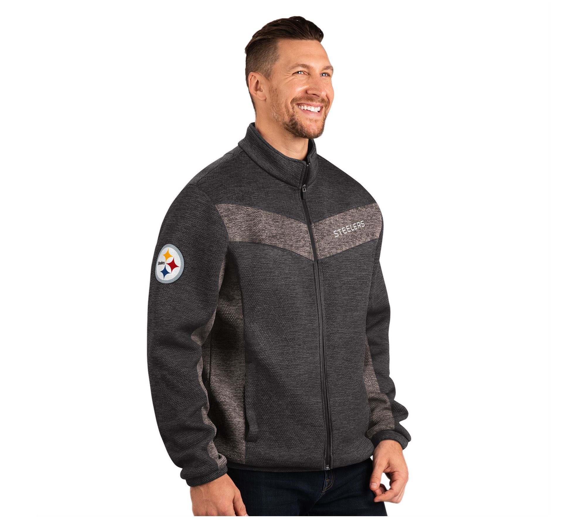 NFL Men's Transitional Microfleece Full Zip Jacket