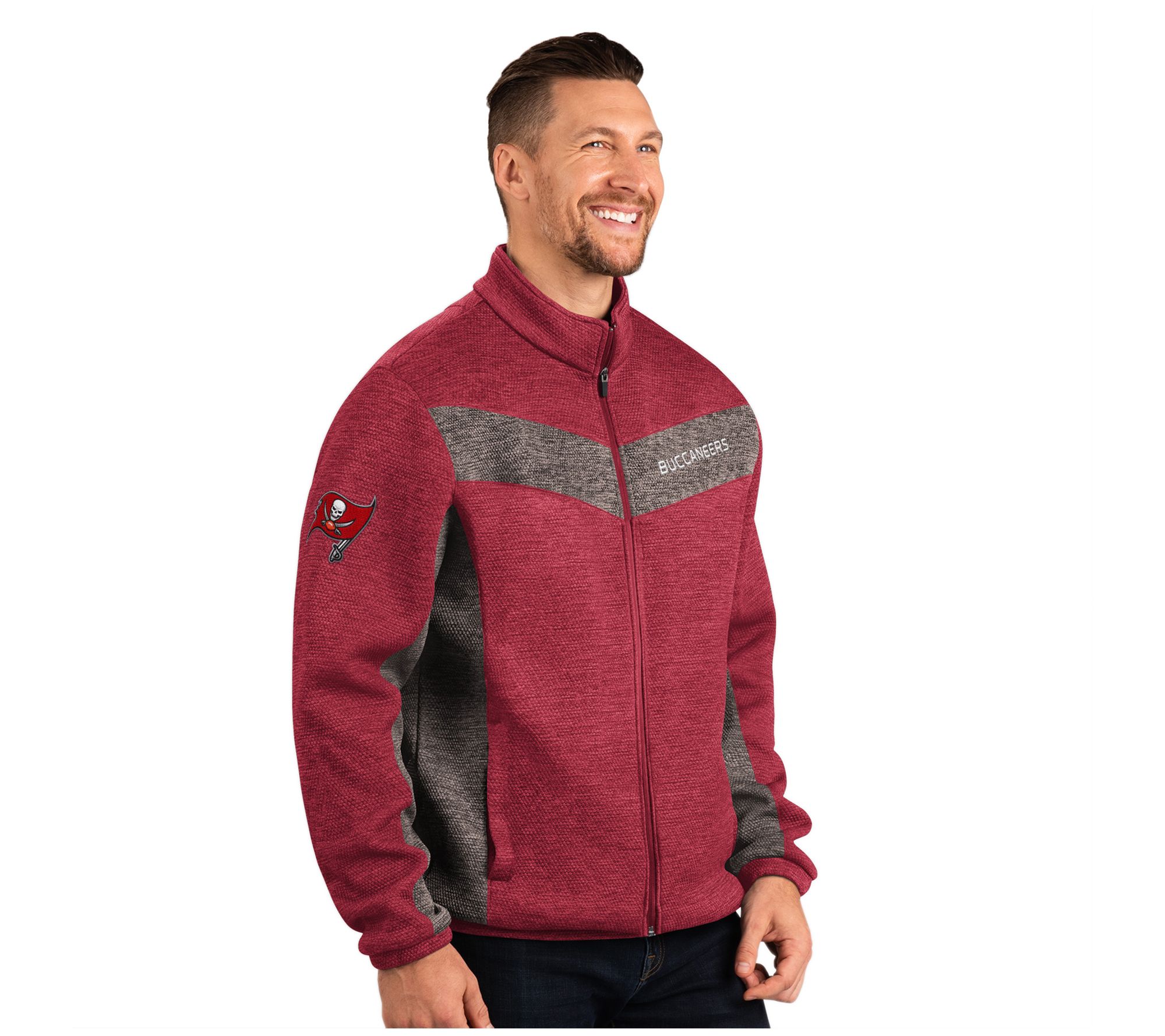 NFL Men's Transitional Microfleece Full Zip Jacket