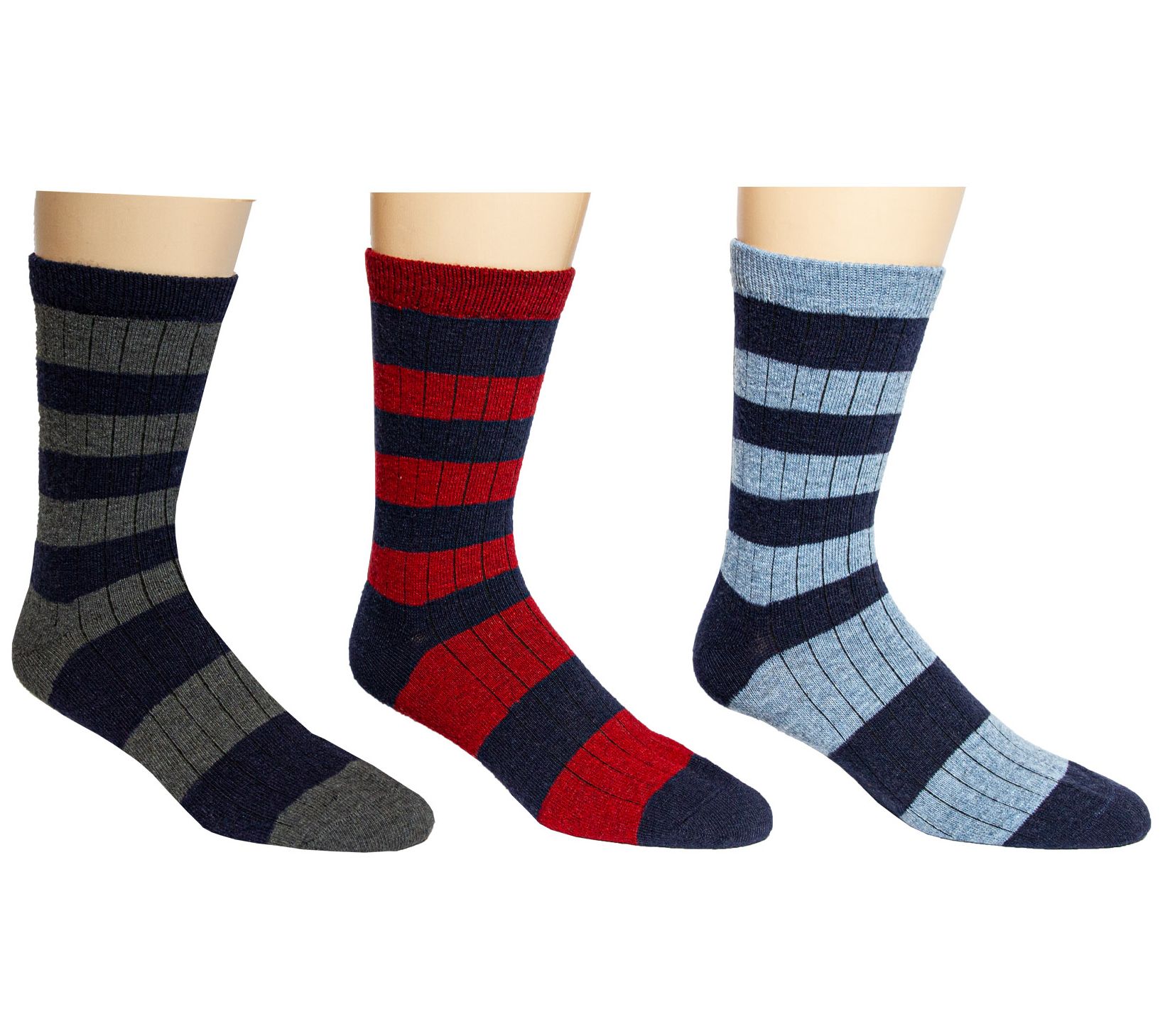 Colours by Alexander Julian Men's 3 Pack Cashmere Blend Socks