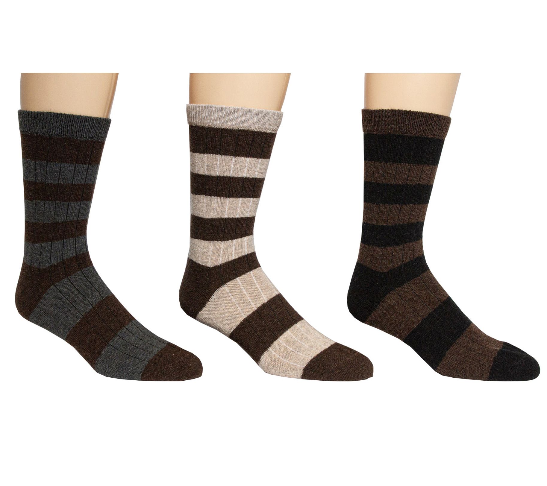 Colours by Alexander Julian Men's 3 Pack Cashmere Blend Socks