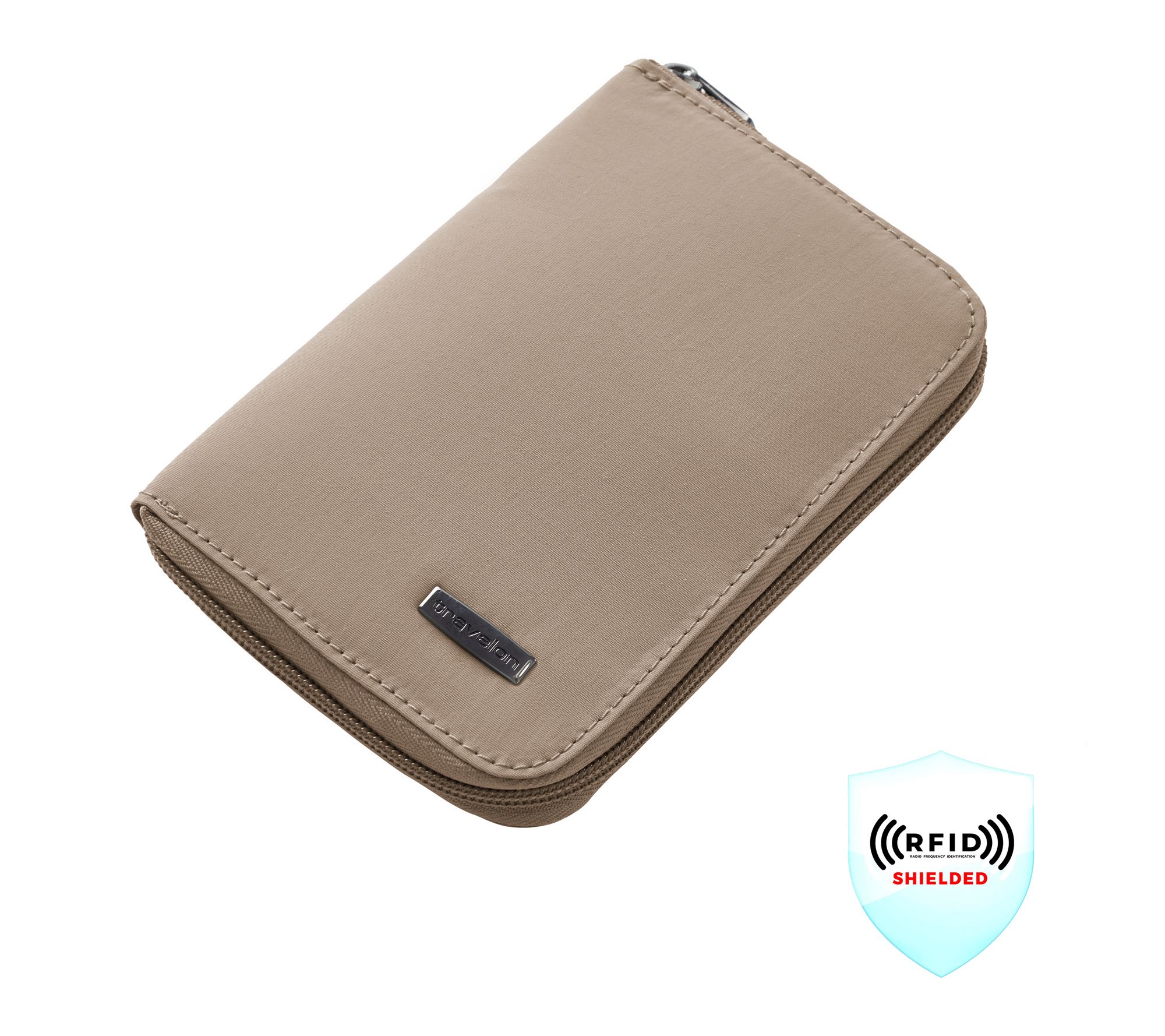 Travelon RFID Blocking Passport Zip Wallet