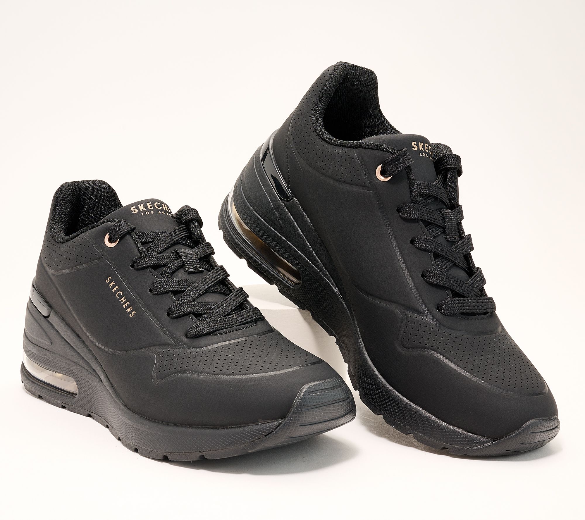 "As Is" Skechers Million Air Lace-Up Wedge Sneakers