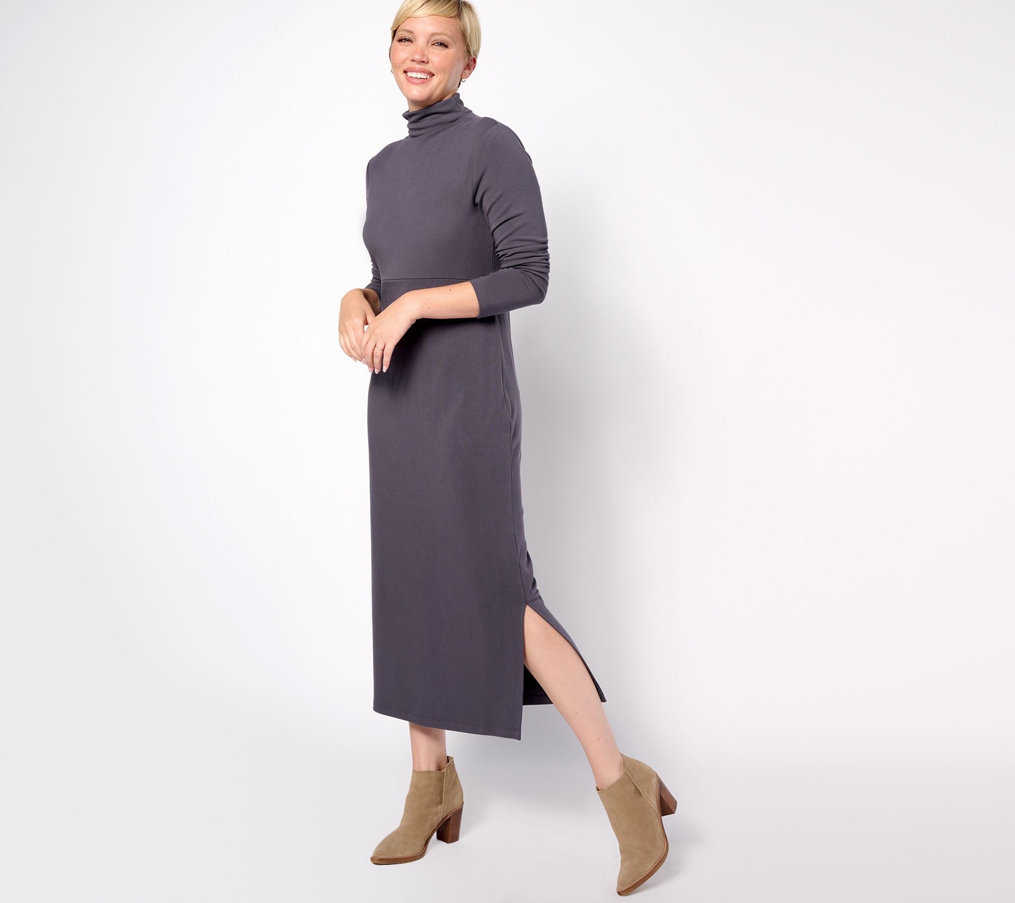 Women with Control Regular Finespun Jersey Tummy Control Midi Dress