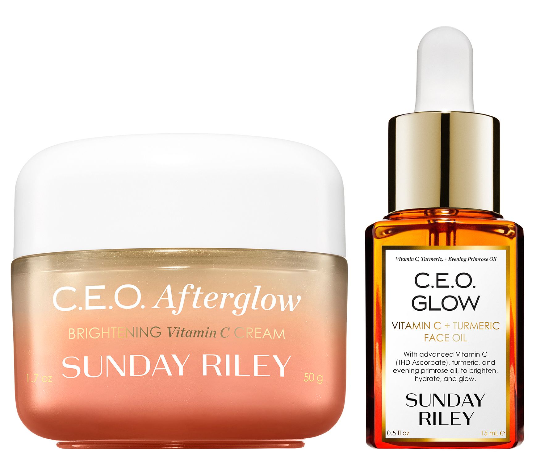 Sunday Riley You Glow Girl CEO Vitamin C Glow Oil & Afterglow Cream 